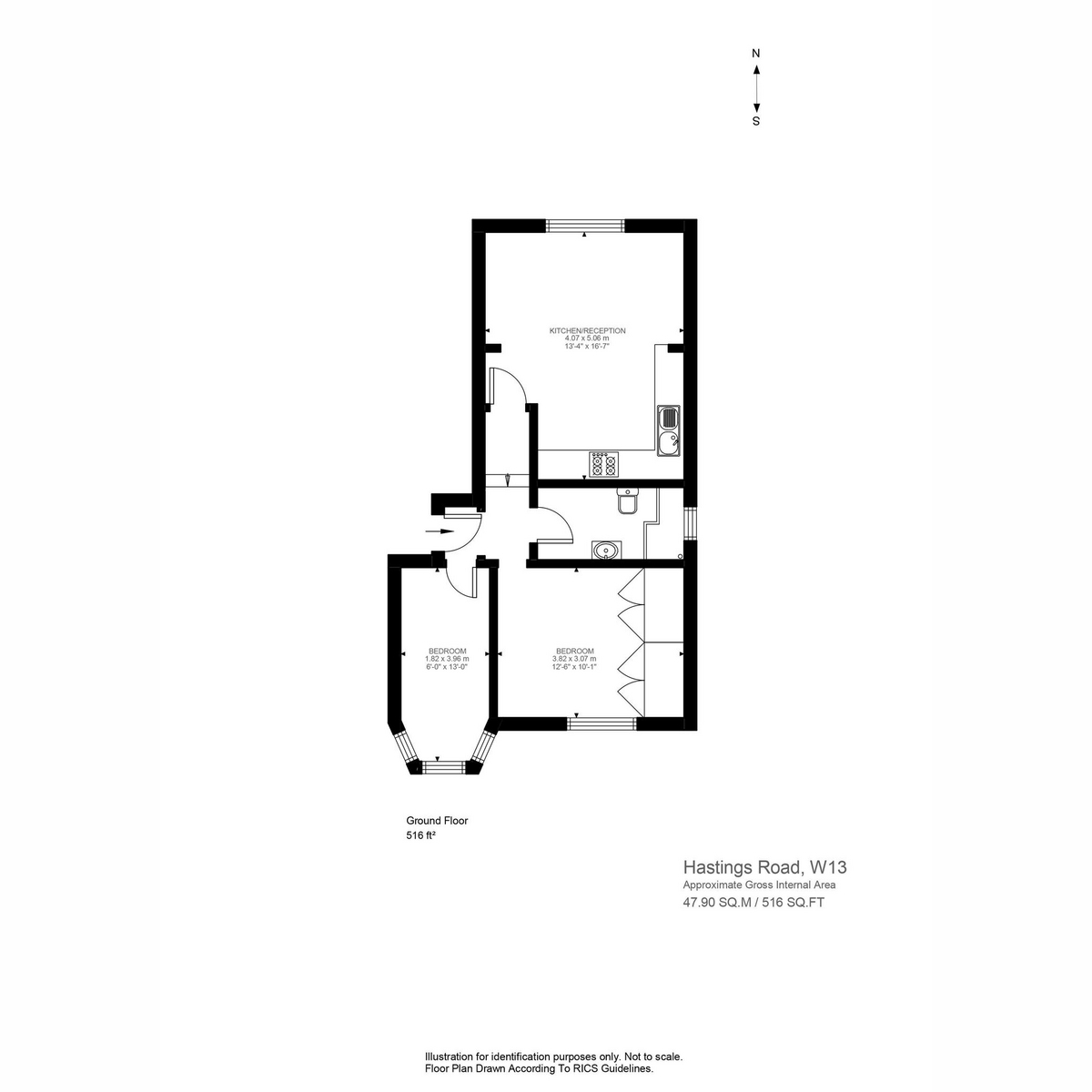 Floorplan for Hastings Road, London, W13