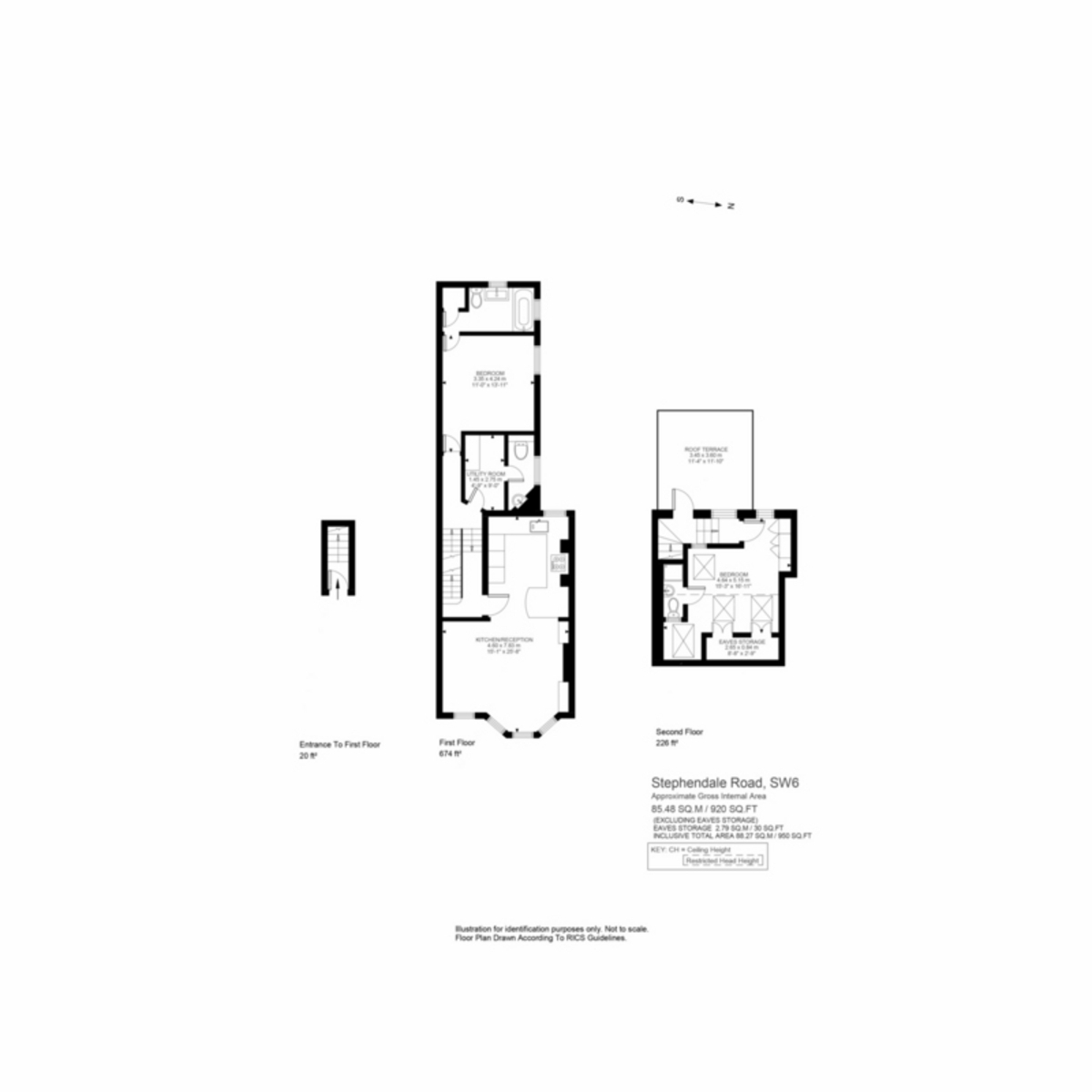 Floorplan for Stephendale Road, London, SW6