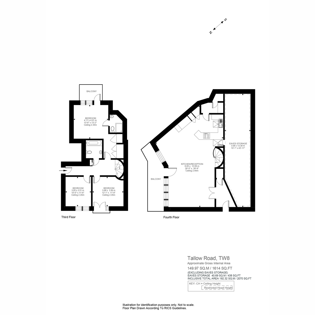 Floorplan for Tallow Road, Brentford, TW8