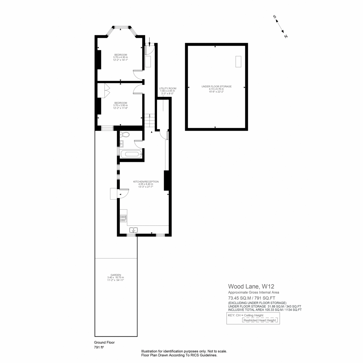 Floorplan for Pavilion Terrace, Wood Lane, London, W12