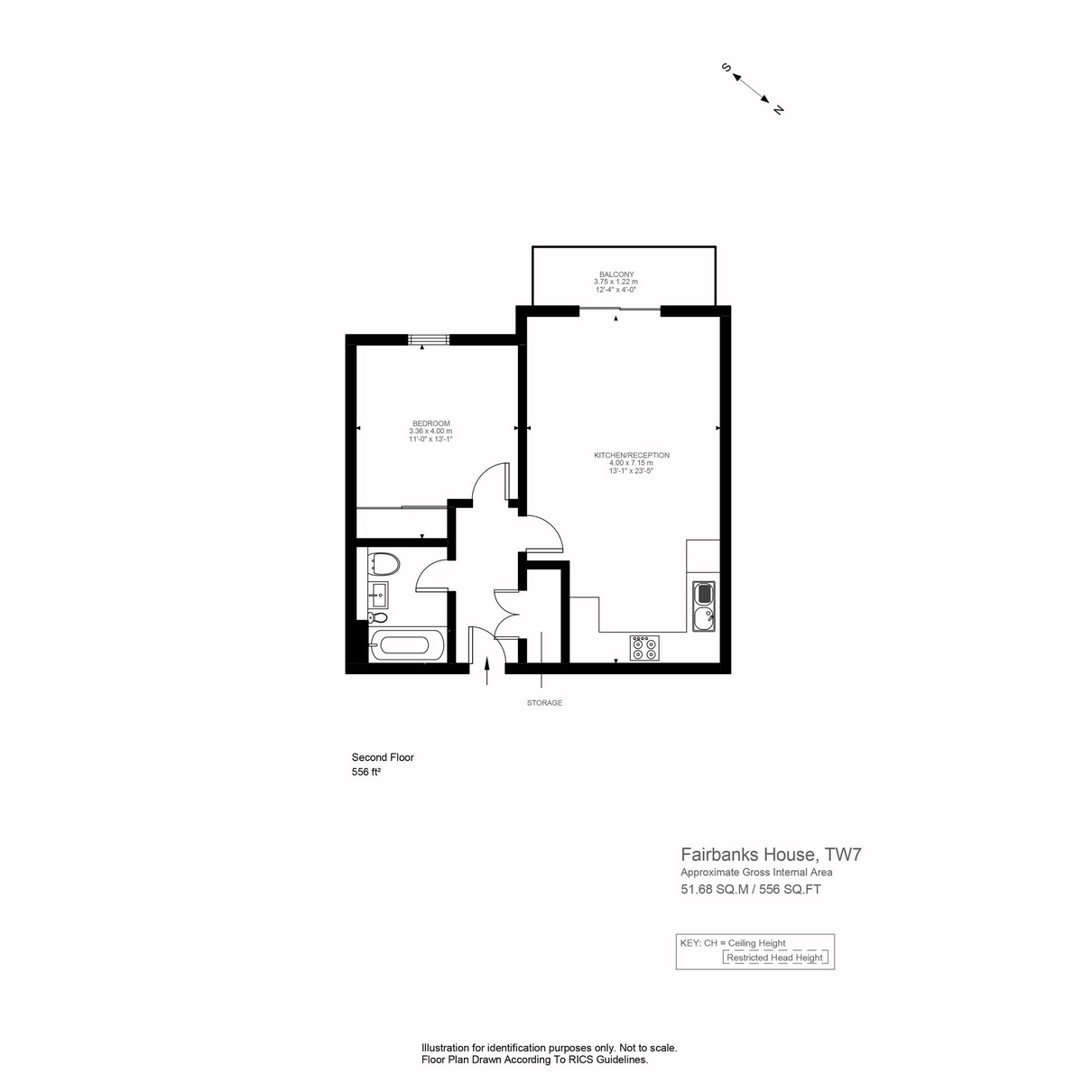 Floorplan for Samuelson Place, Isleworth, TW7