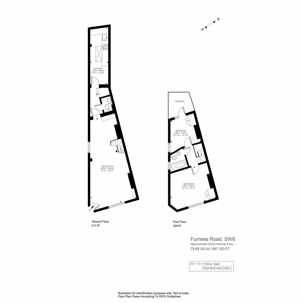 Floorplan for Furness Road, London, SW6