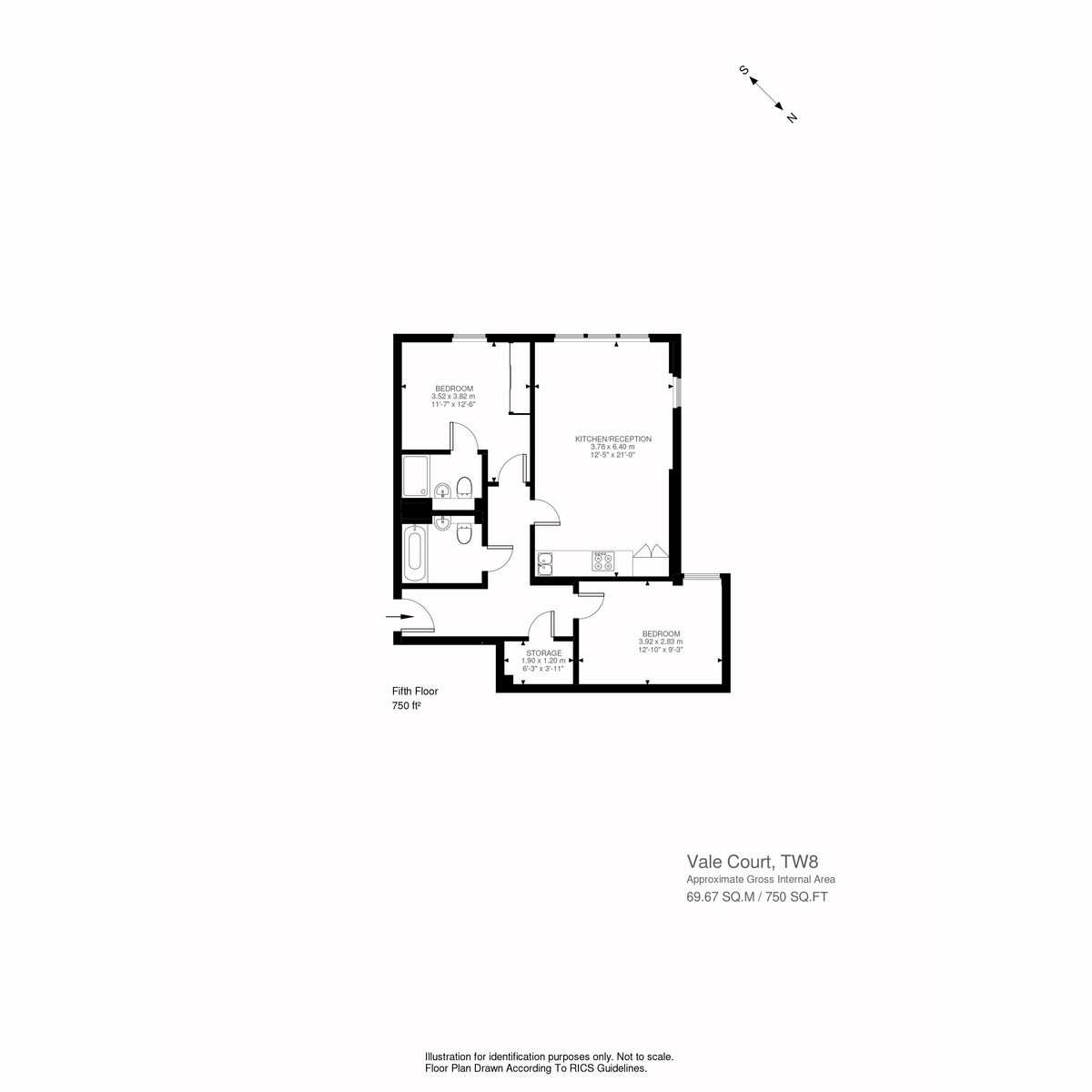 Floorplan for Ealing Road, Brentford, TW8