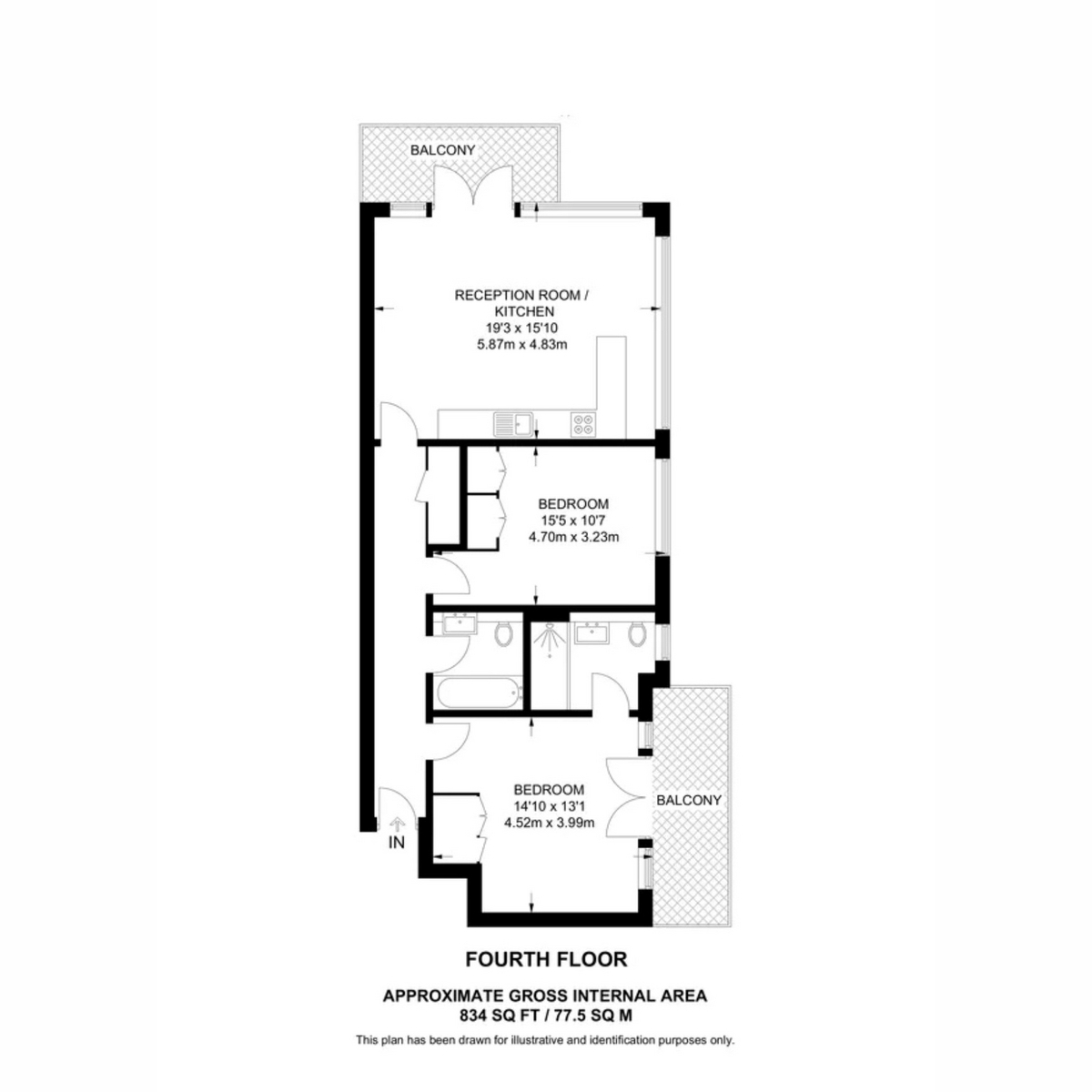Floorplan for London Road, Isleworth, TW7