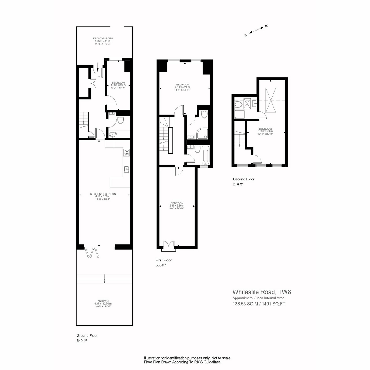 Floorplan for Whitestile Road, Brentford, TW8