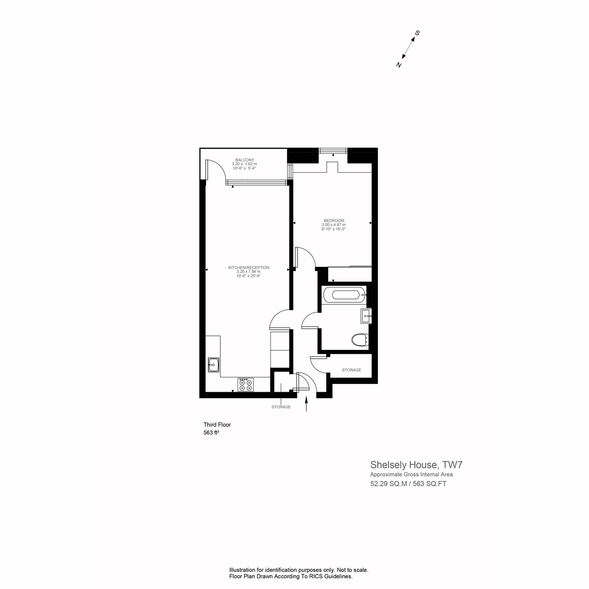Floorplan for Frazer Nash Close, Isleworth, TW7