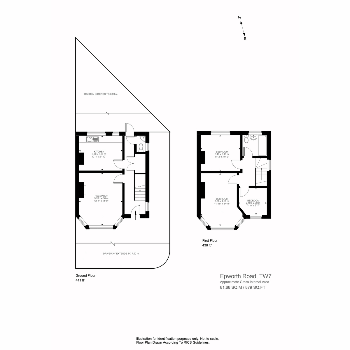 Floorplan for Epworth Road, Isleworth, TW7