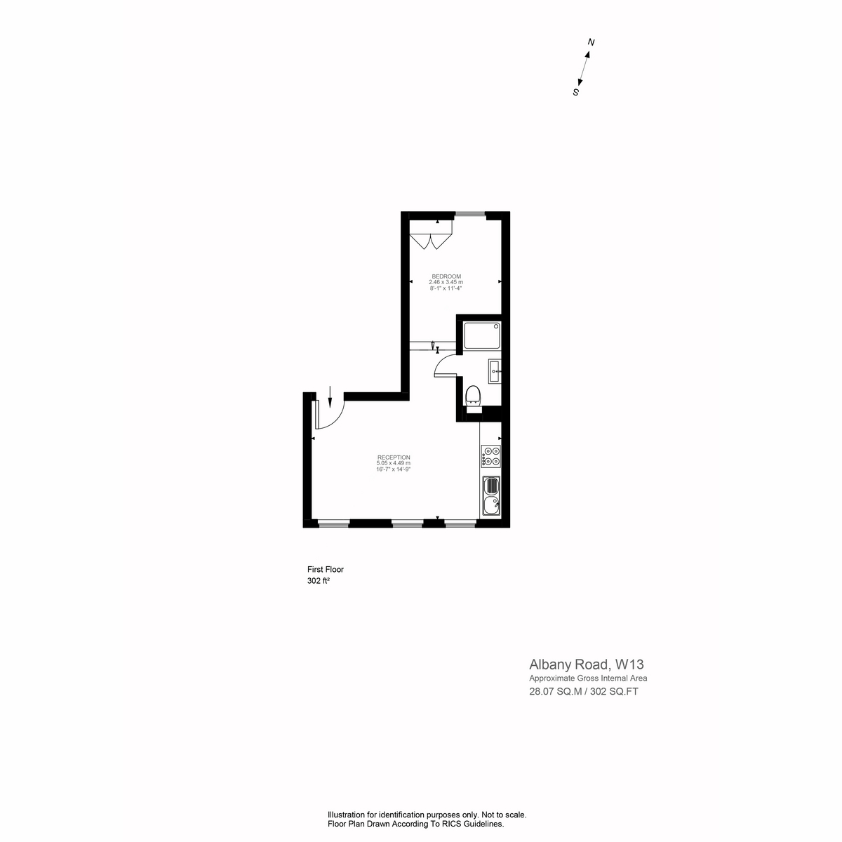 Floorplan for Albany Road, West Ealing, W13
