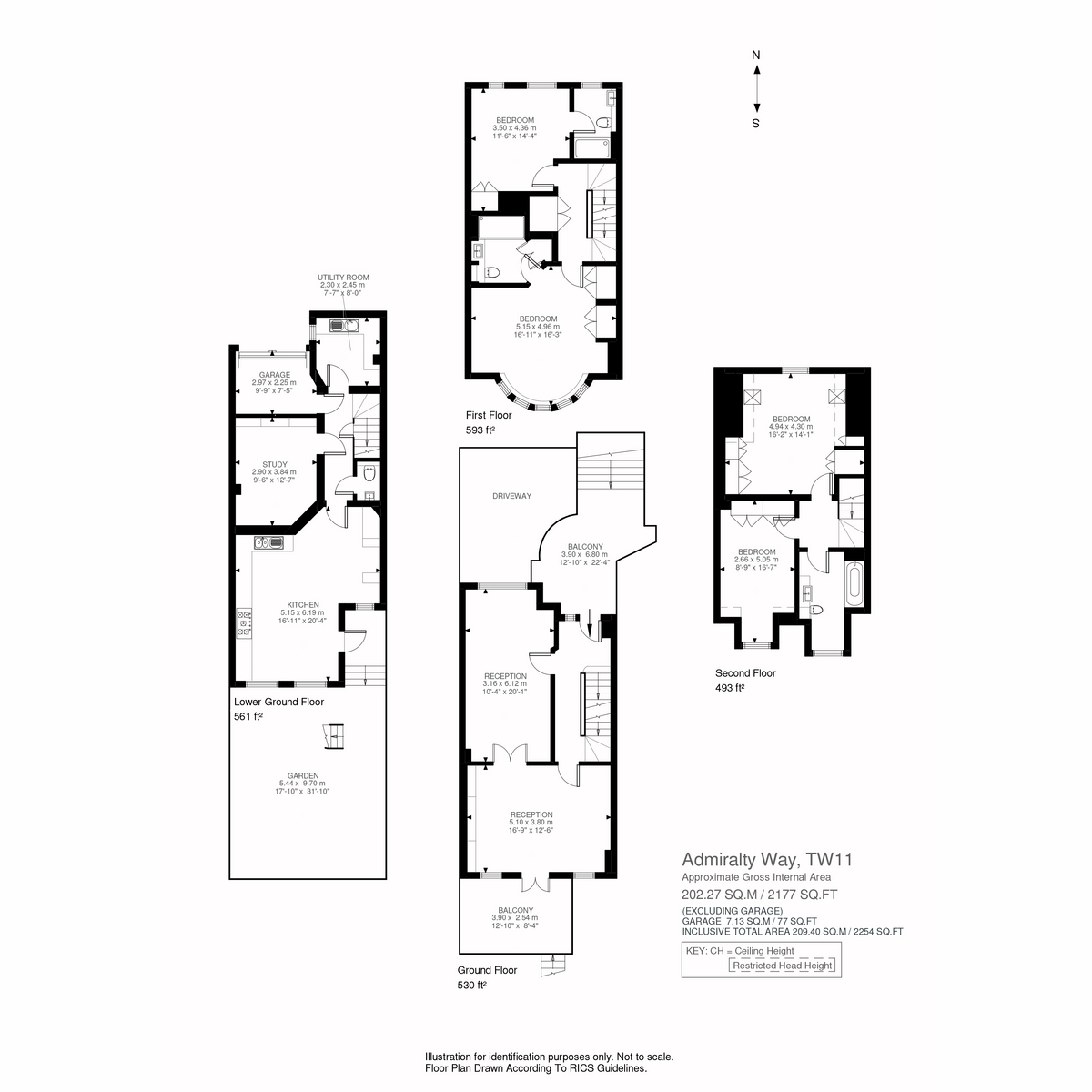 Floorplan for Admiralty Way, Teddington, TW11