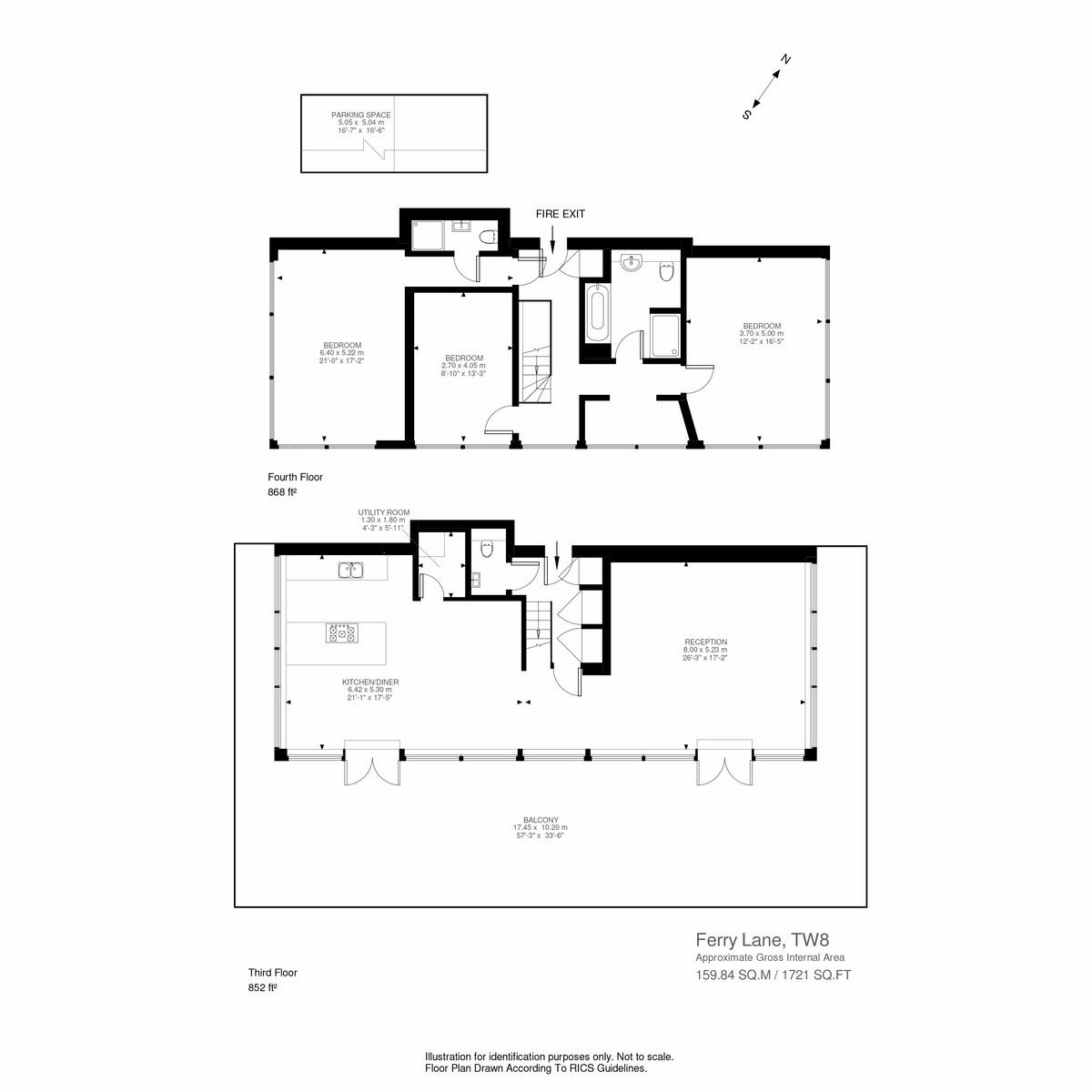 Floorplan for Ferry Quays, Brentford, TW8