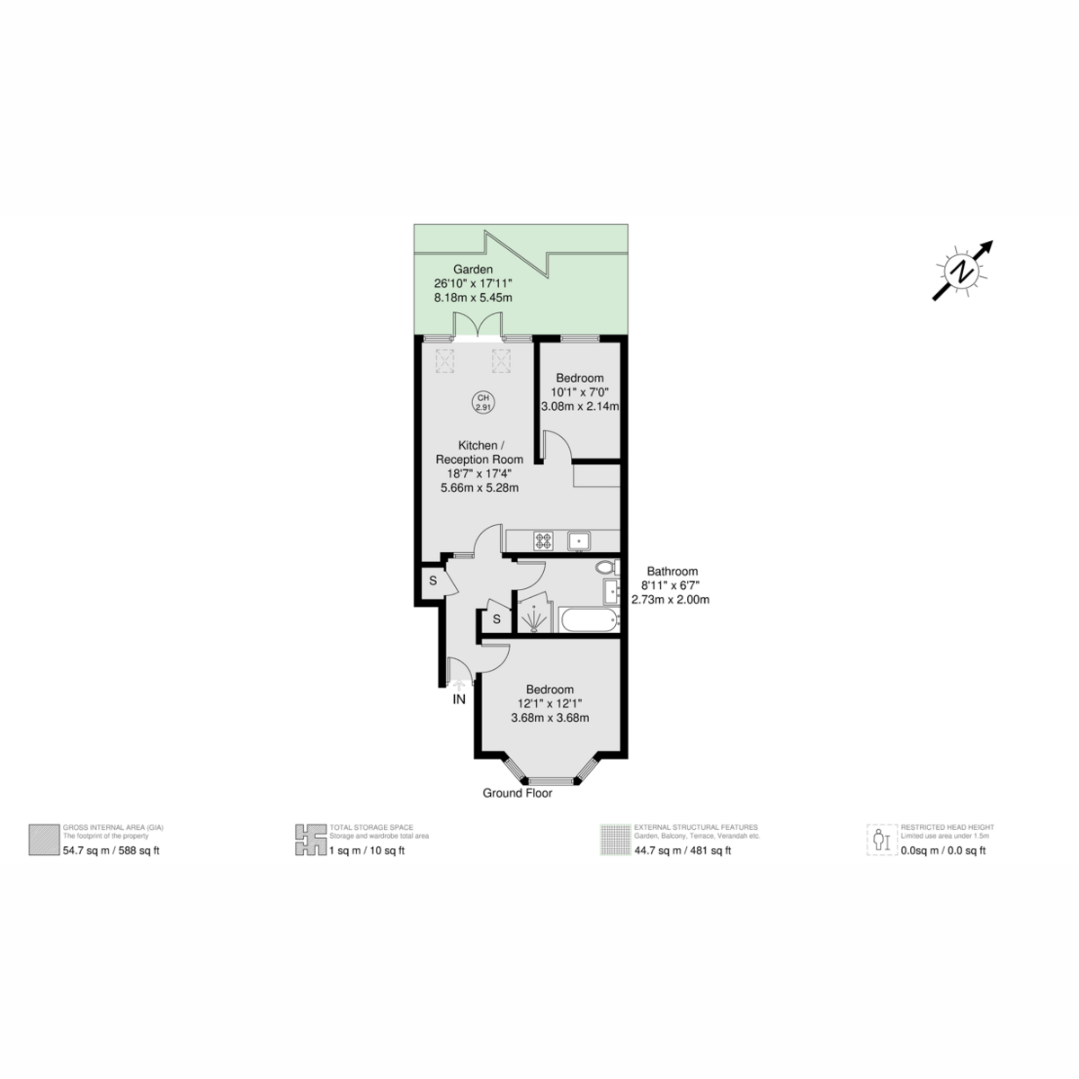 Floorplan for Delaford Street, London, SW6