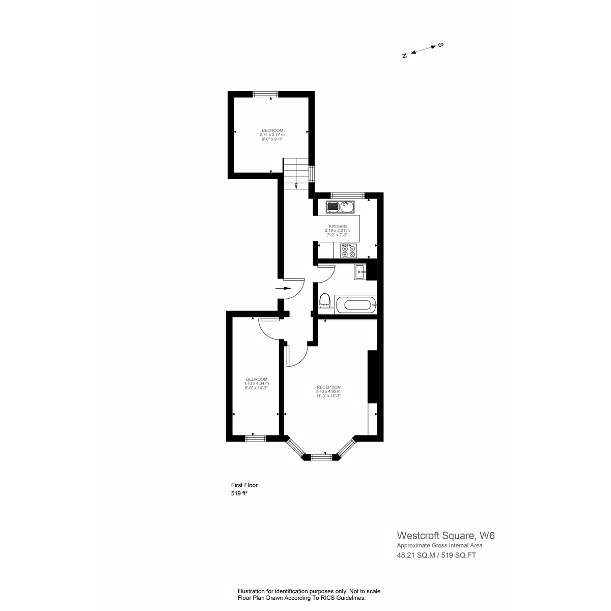 Floorplan for Westcroft Square, London, W6