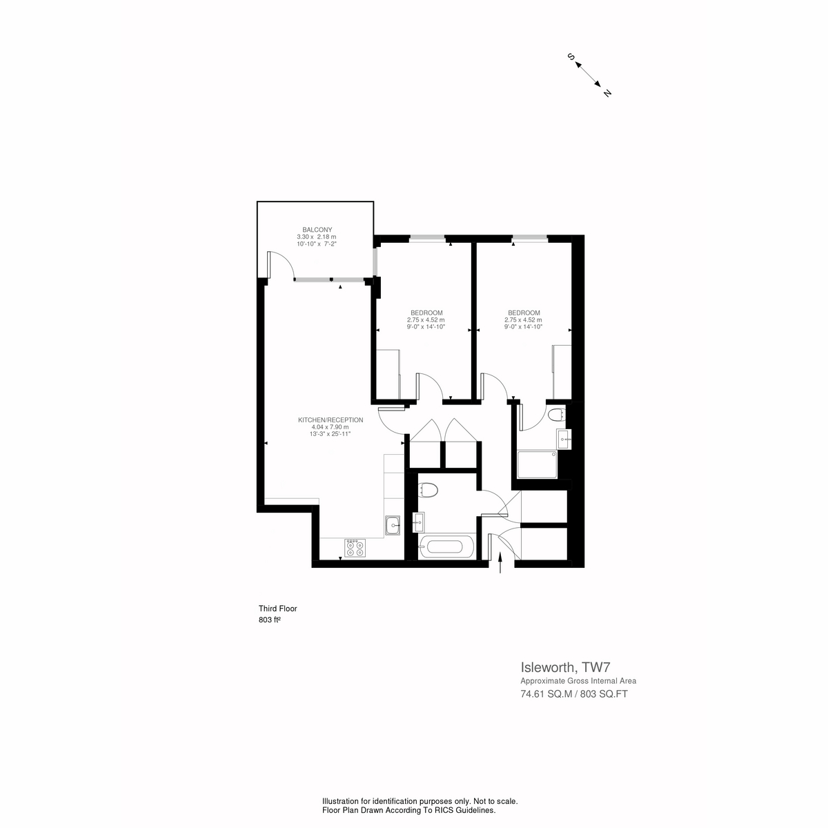 Floorplan for Aldington House, London, TW7