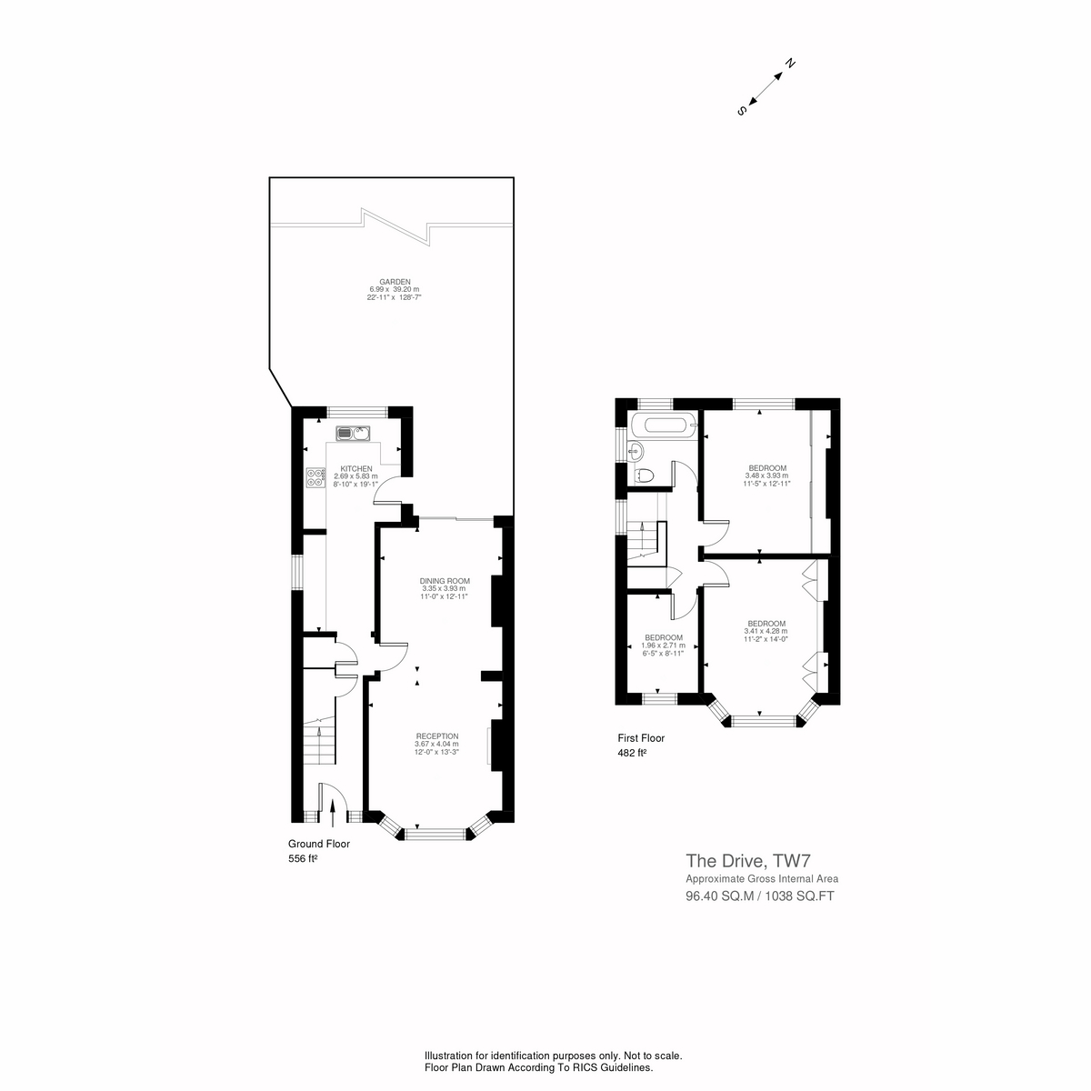 Floorplan for The Drive, Isleworth, TW7