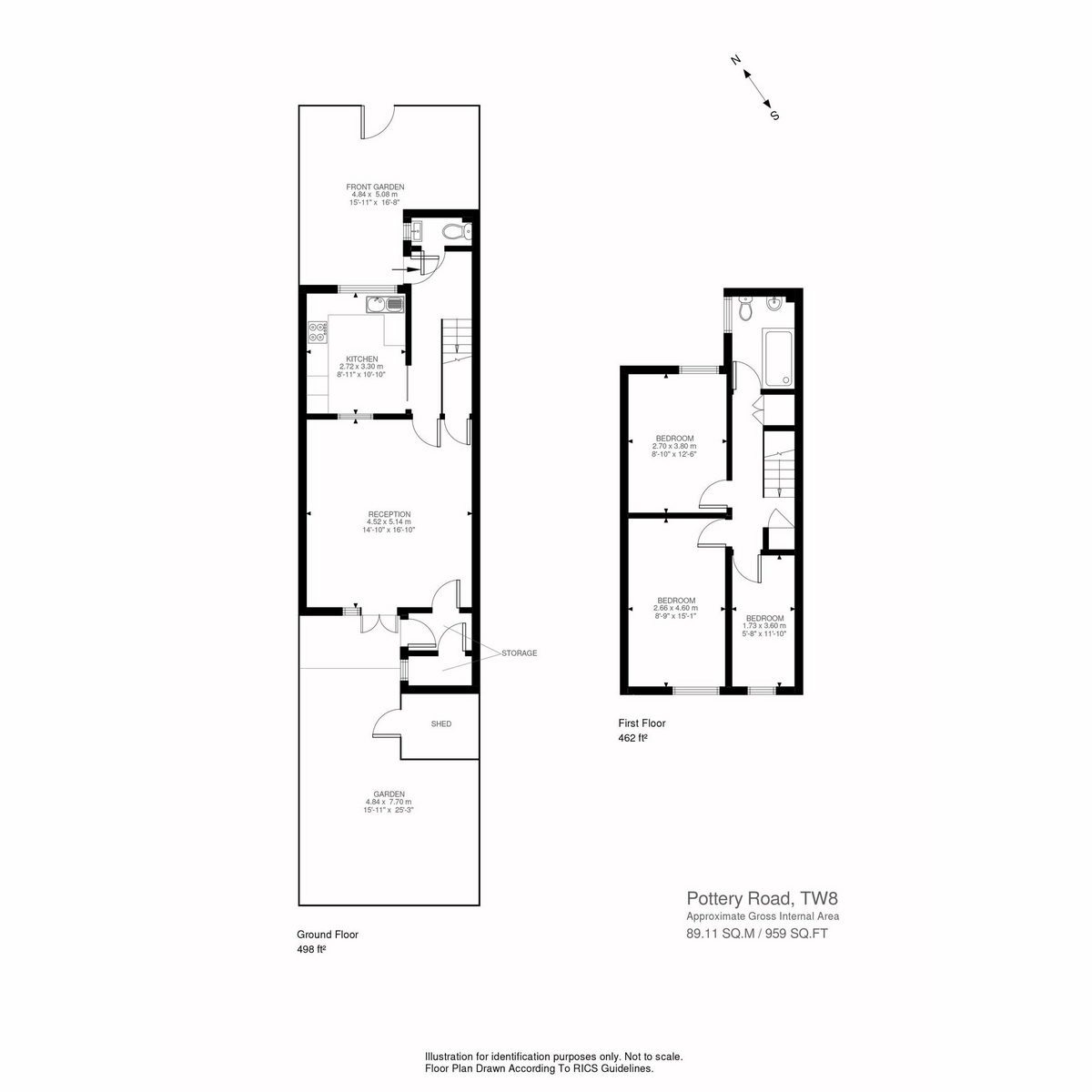 Floorplan for Pottery Road, Brentford, TW8