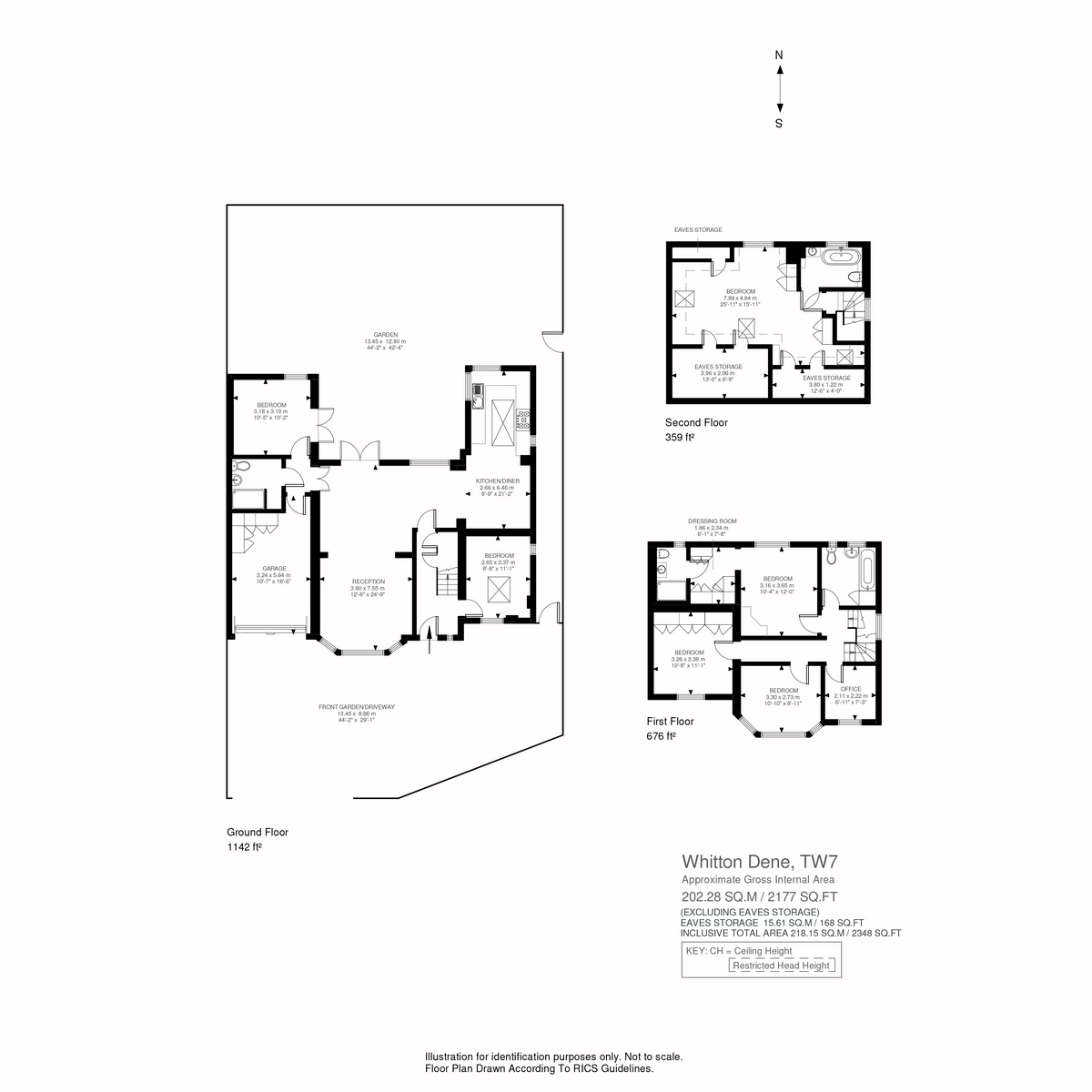 Floorplan for Whitton Dene, Isleworth, TW7