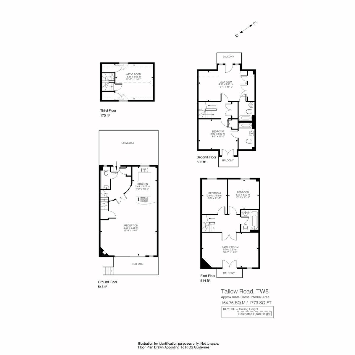 Floorplan for Tallow Road, Brentford, TW8