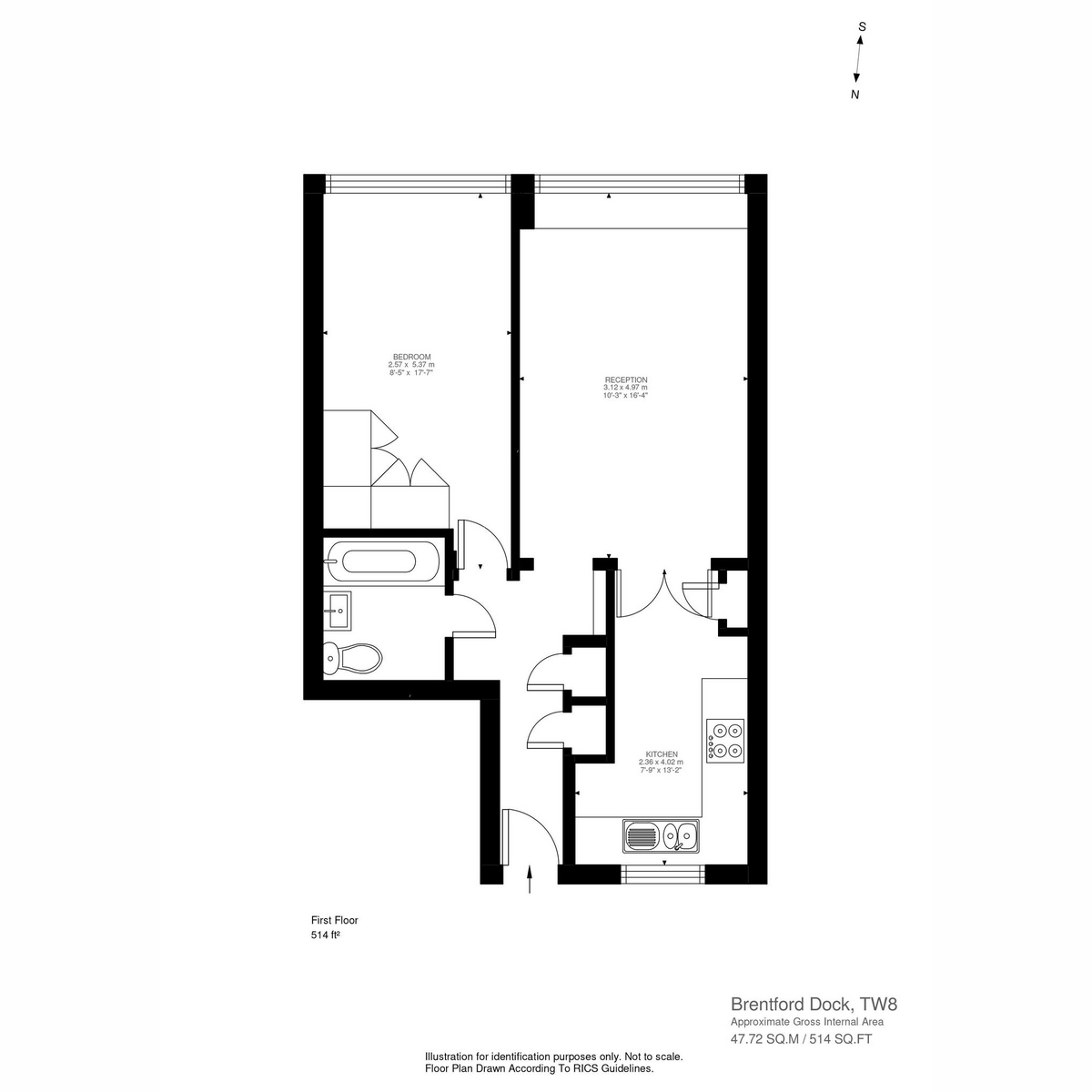 Floorplan for Augustus Close, Brentford, TW8