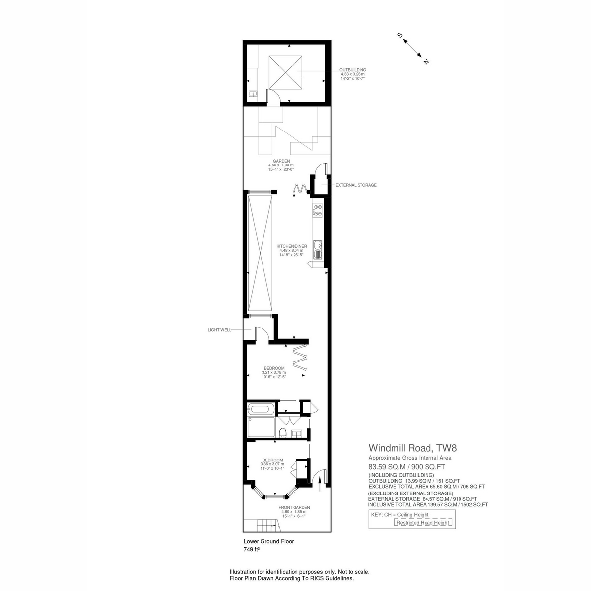 Floorplan for Windmill Road, Brentford, TW8