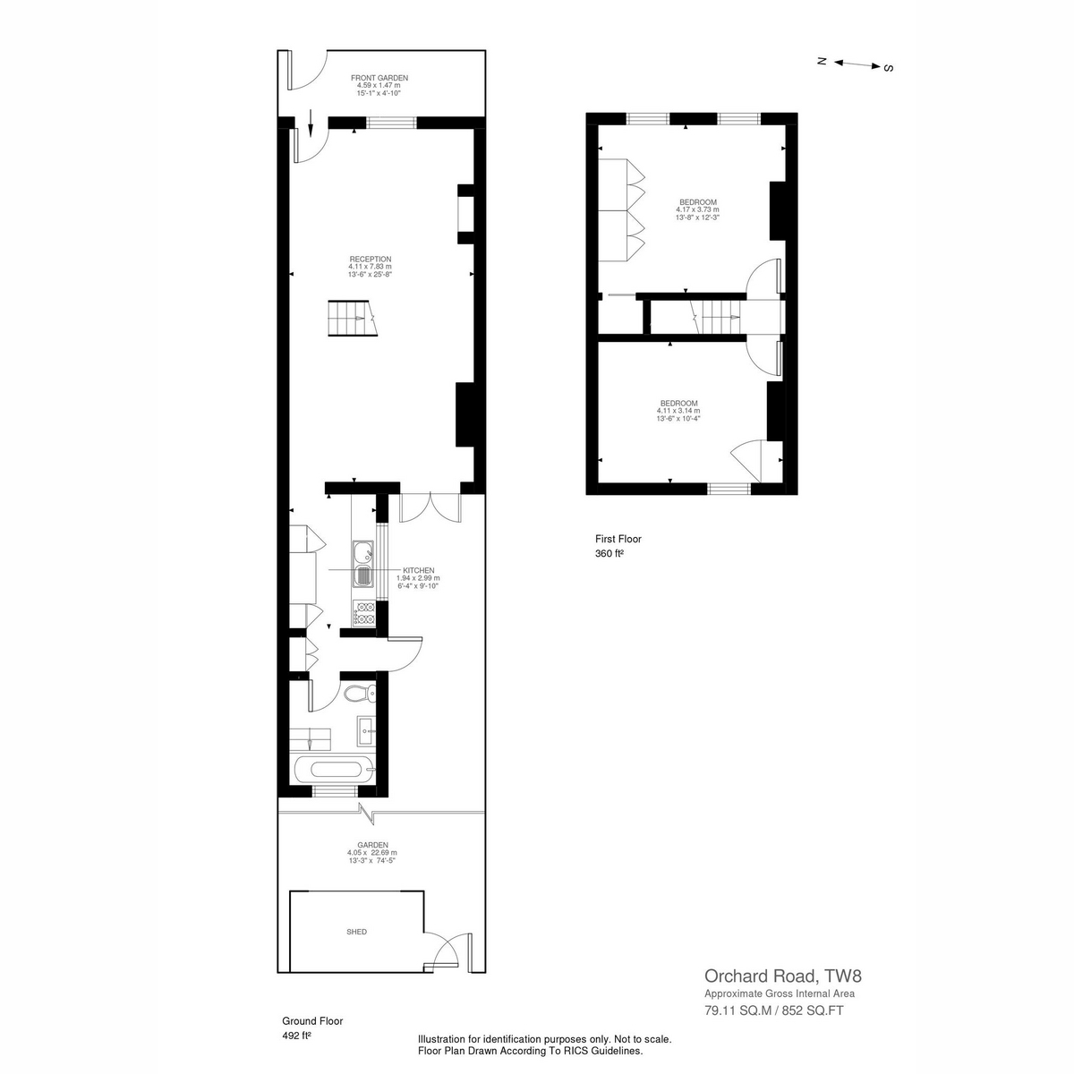 Floorplan for Orchard Road, Brentford, TW8