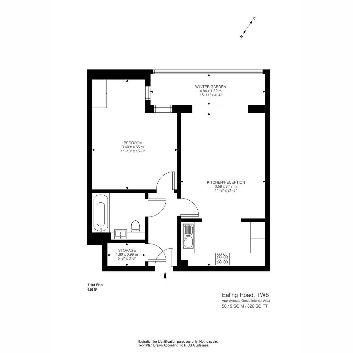 Floorplan for Ealing Road, Brentford, TW8