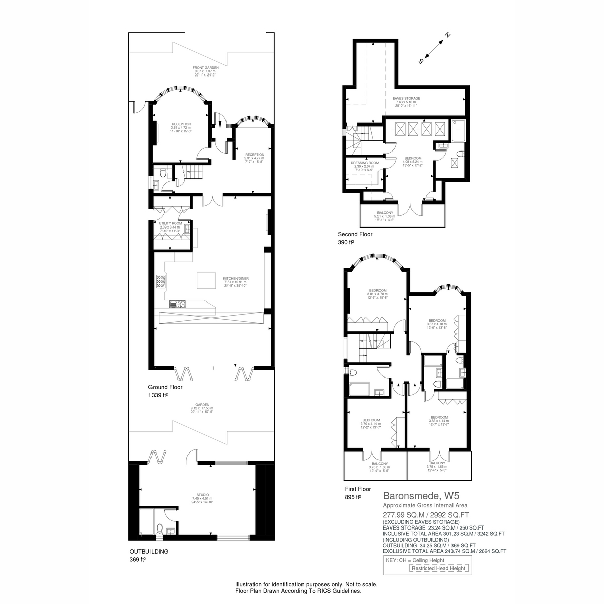 Floorplan for Baronsmede, London, W5