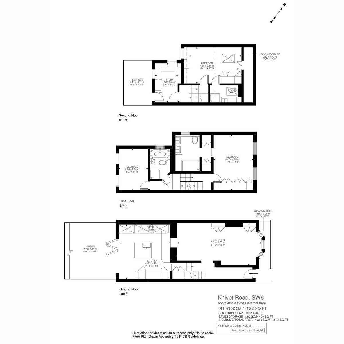 Floorplan for Knivet Road, Fulham, SW6