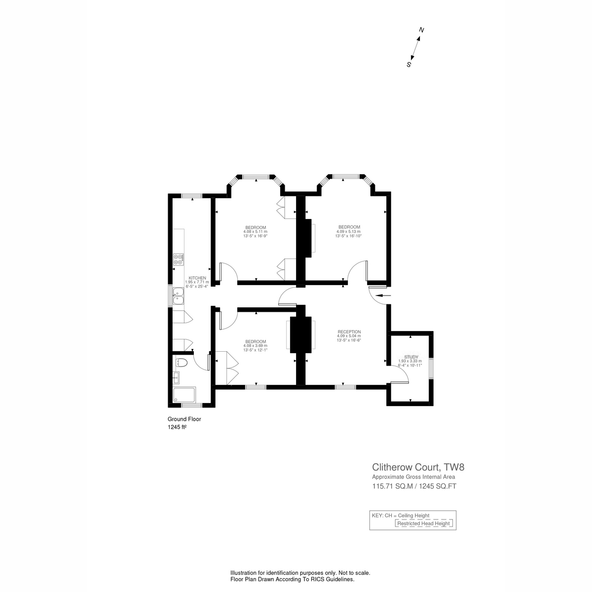 Floorplan for Boston Manor Road, Brentford, TW8