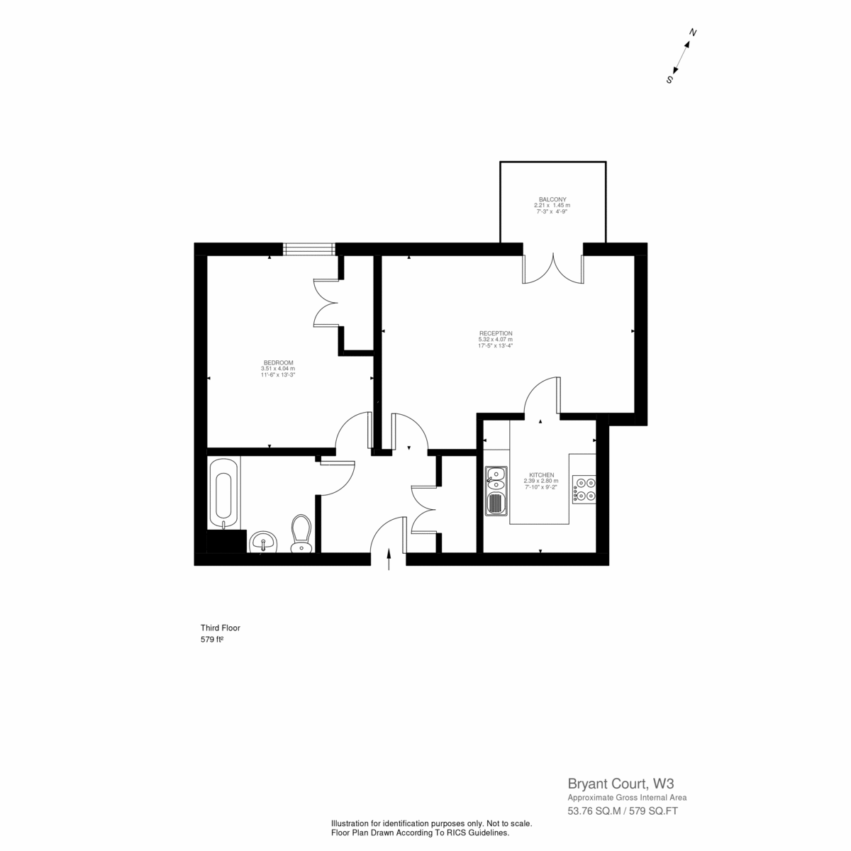 Floorplan for The Vale, London, W3