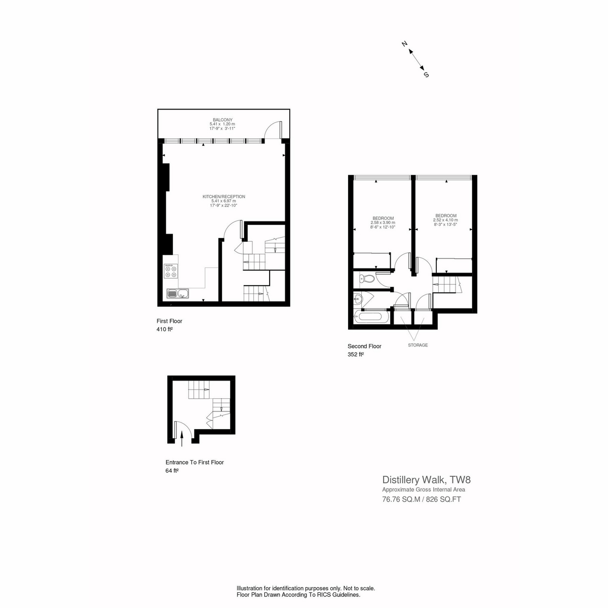 Floorplan for Distillery Walk, Brentford, TW8
