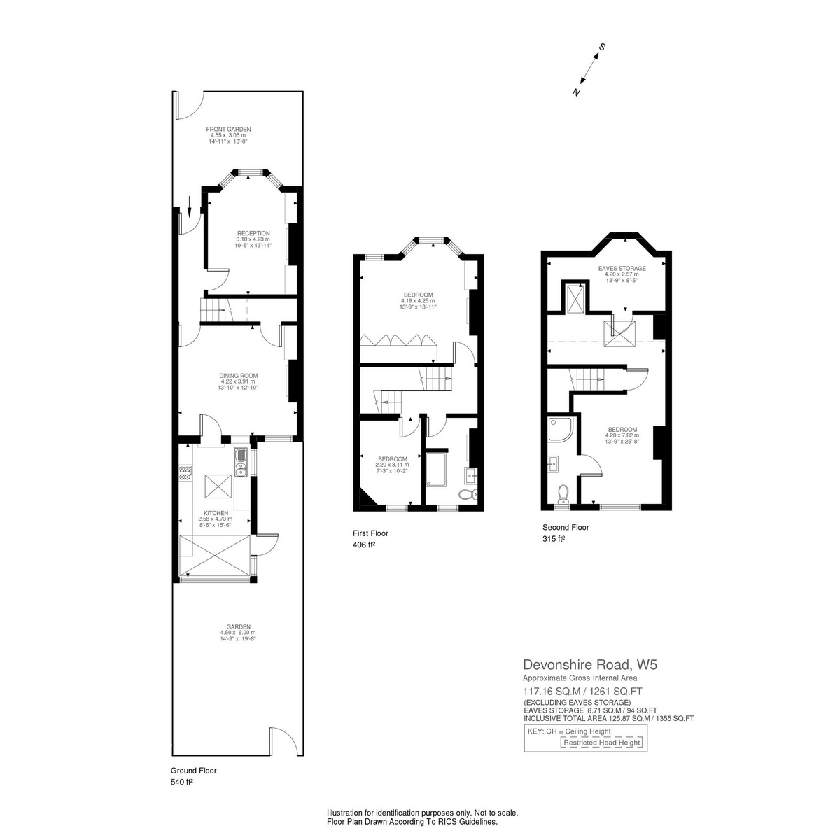 Floorplan for Devonshire Road, London, W5