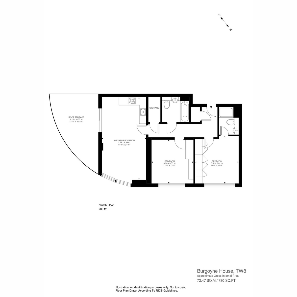 Floorplan for Ealing Road, Brentford, TW8