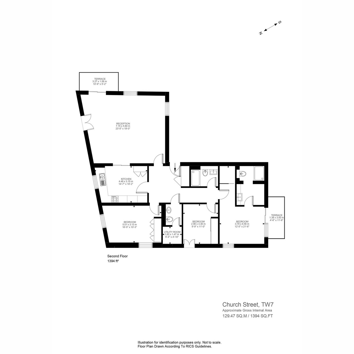 Floorplan for Church Street, Isleworth, TW7