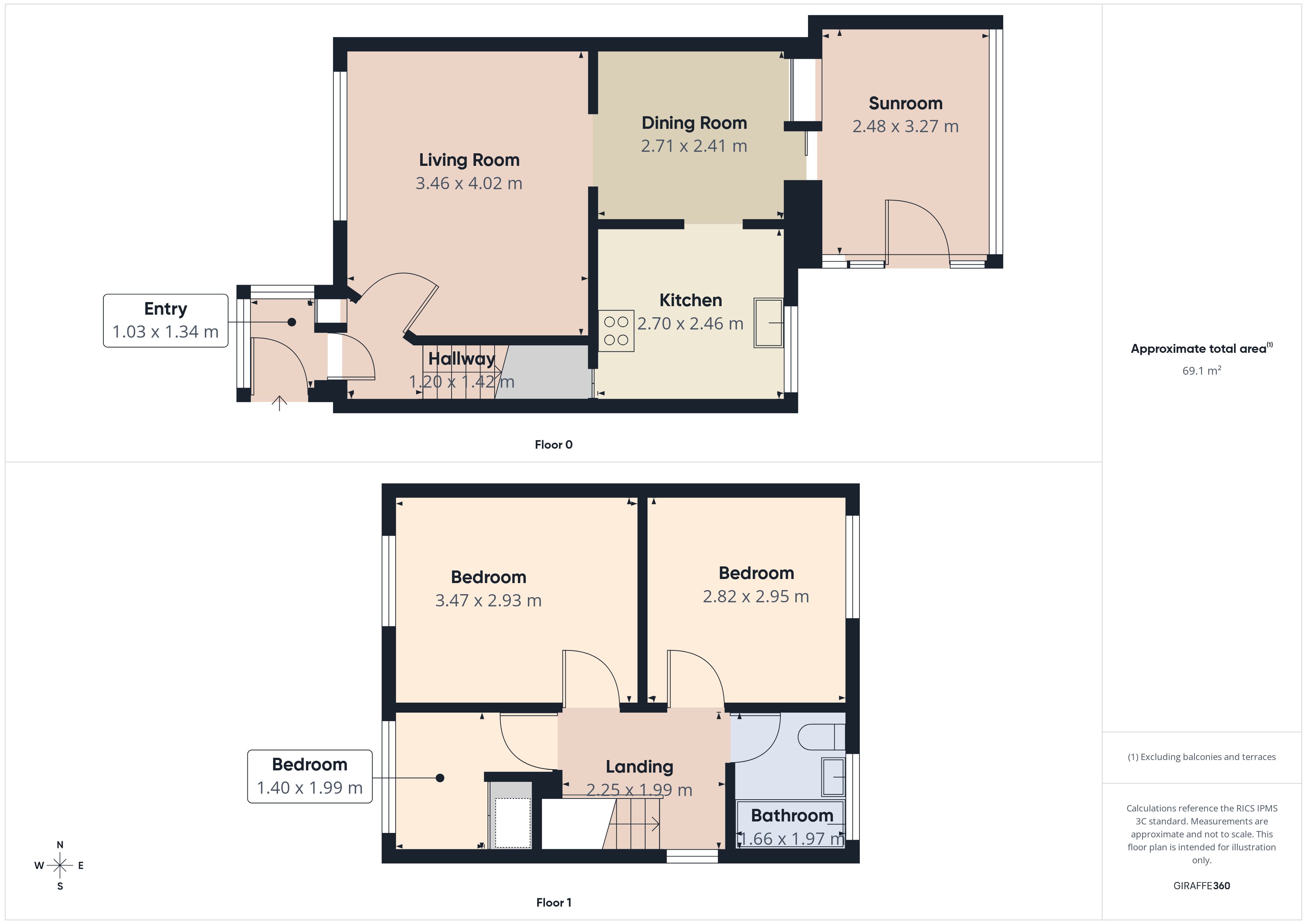 Floorplan for Crossbank Avenue, Oldham