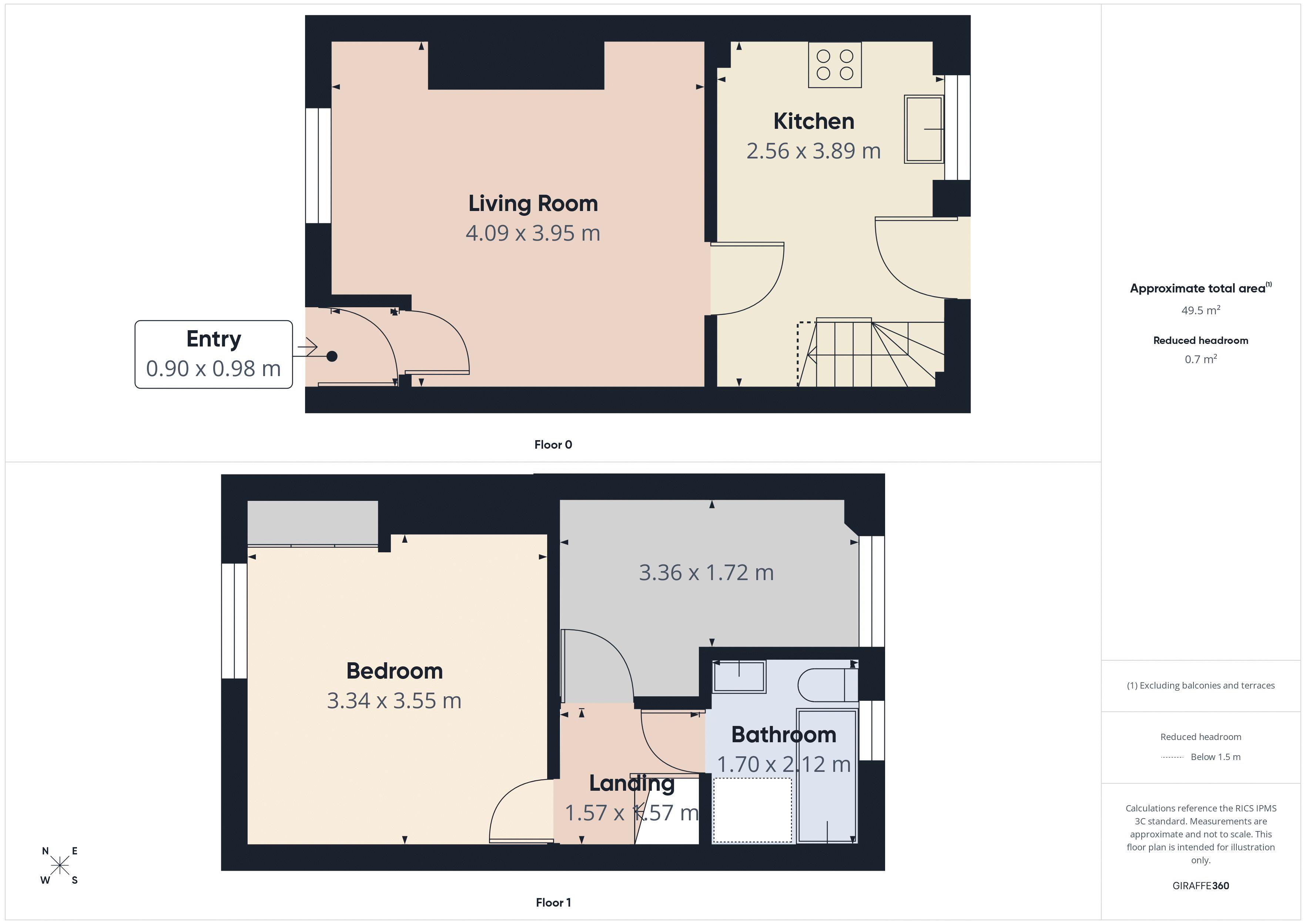 Floorplan for Delph Lane, Delph