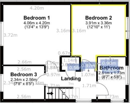 Floorplan for Valley Rise, Oldham