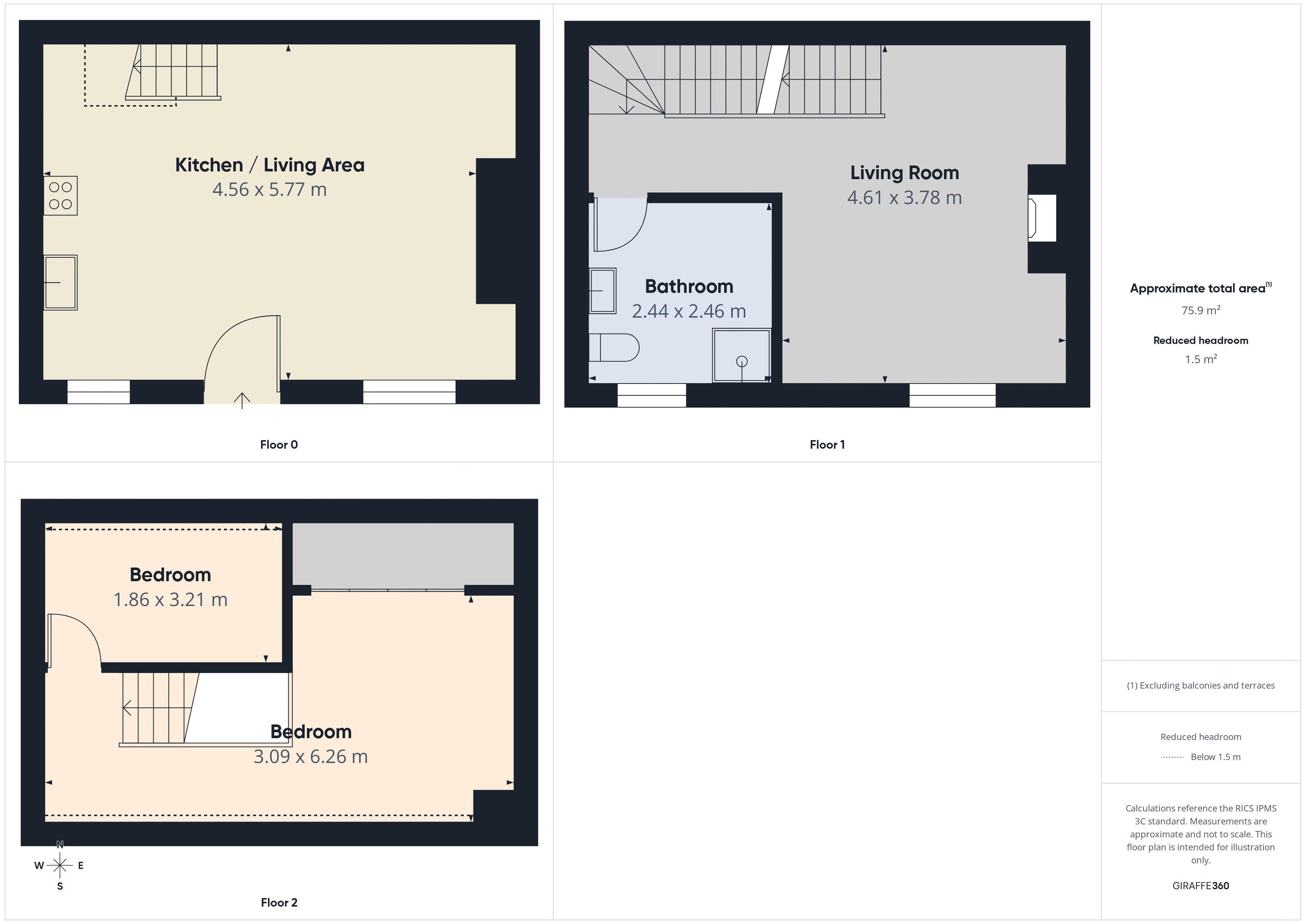 Floorplan for Hill View, Delph
