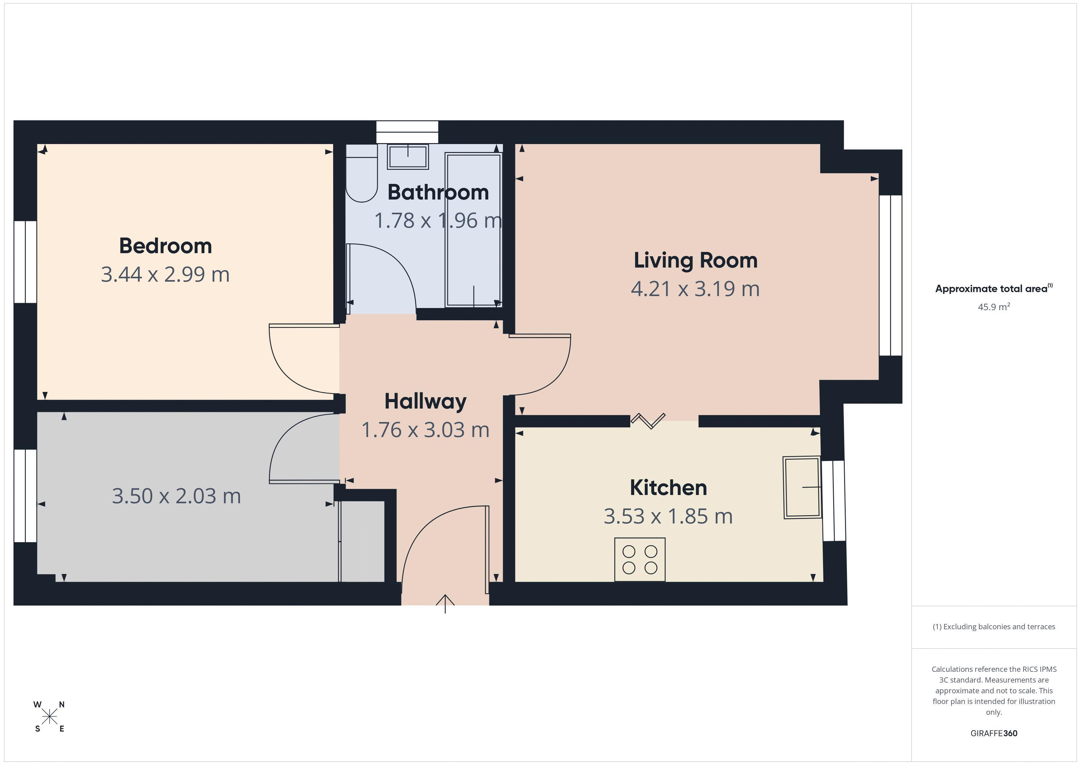 Floorplan for Hilltop Drive, Oldham
