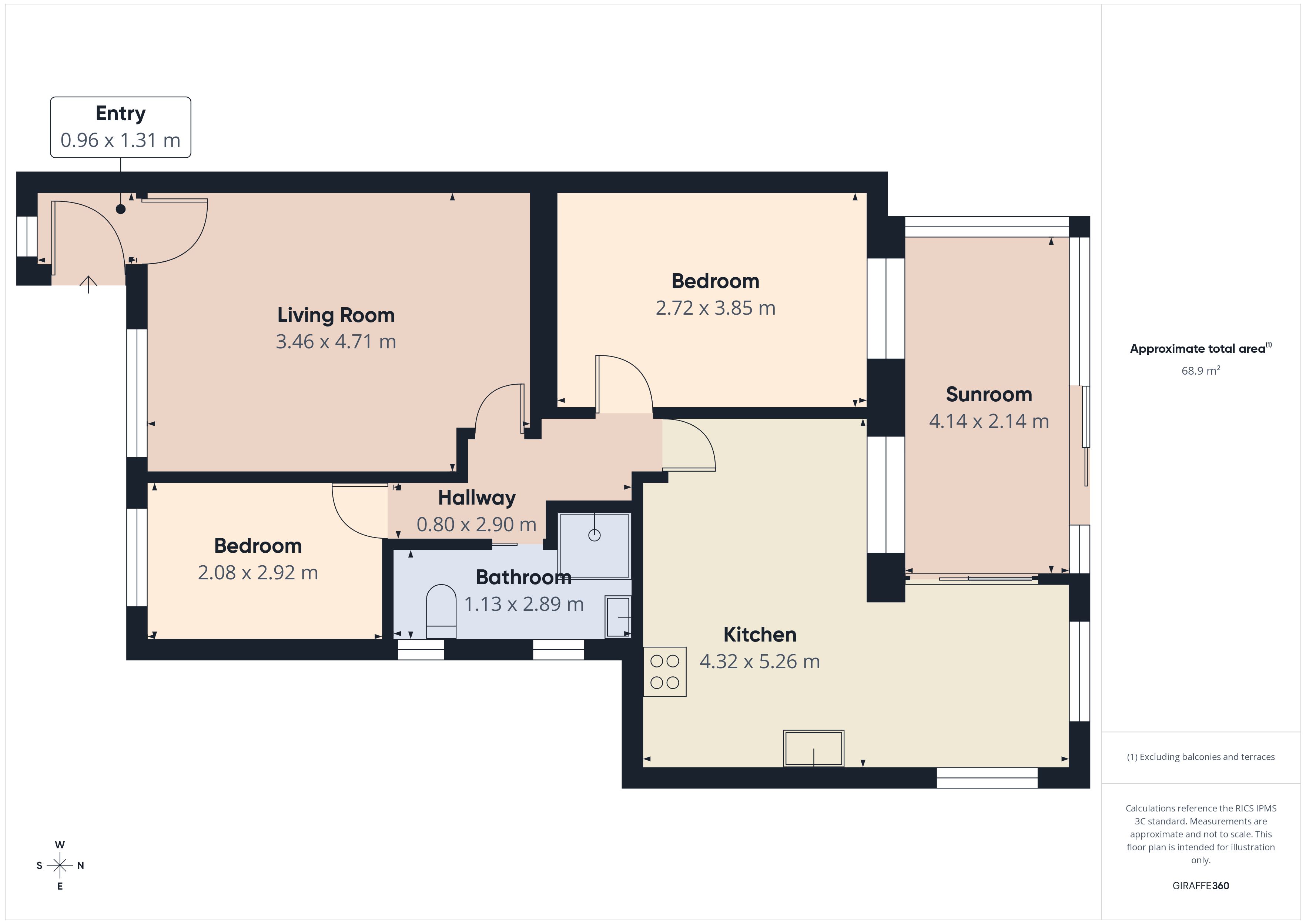 Floorplan for Hertfordshire Park Close, Oldham