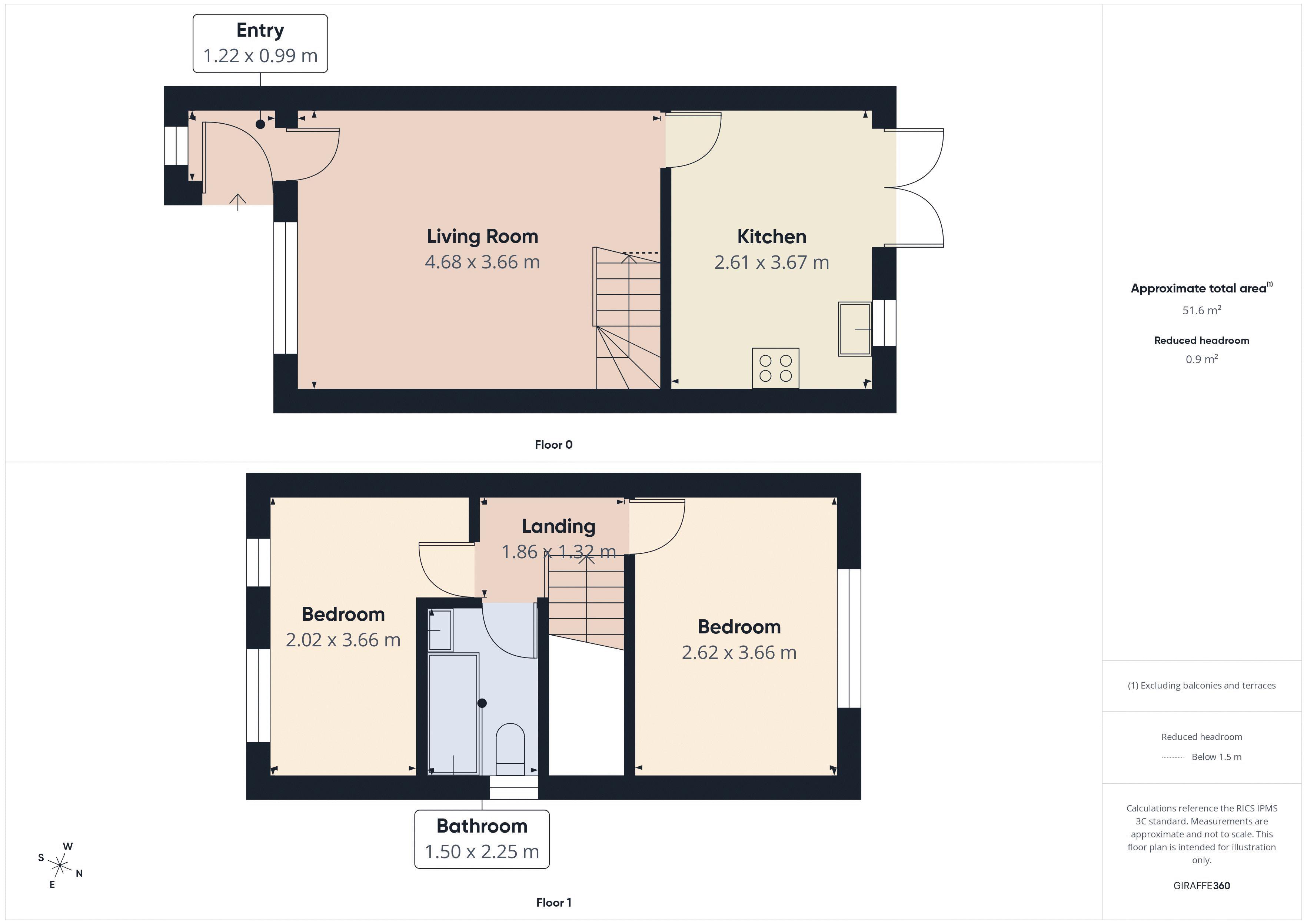 Floorplan for Bottomfield Close, Derker