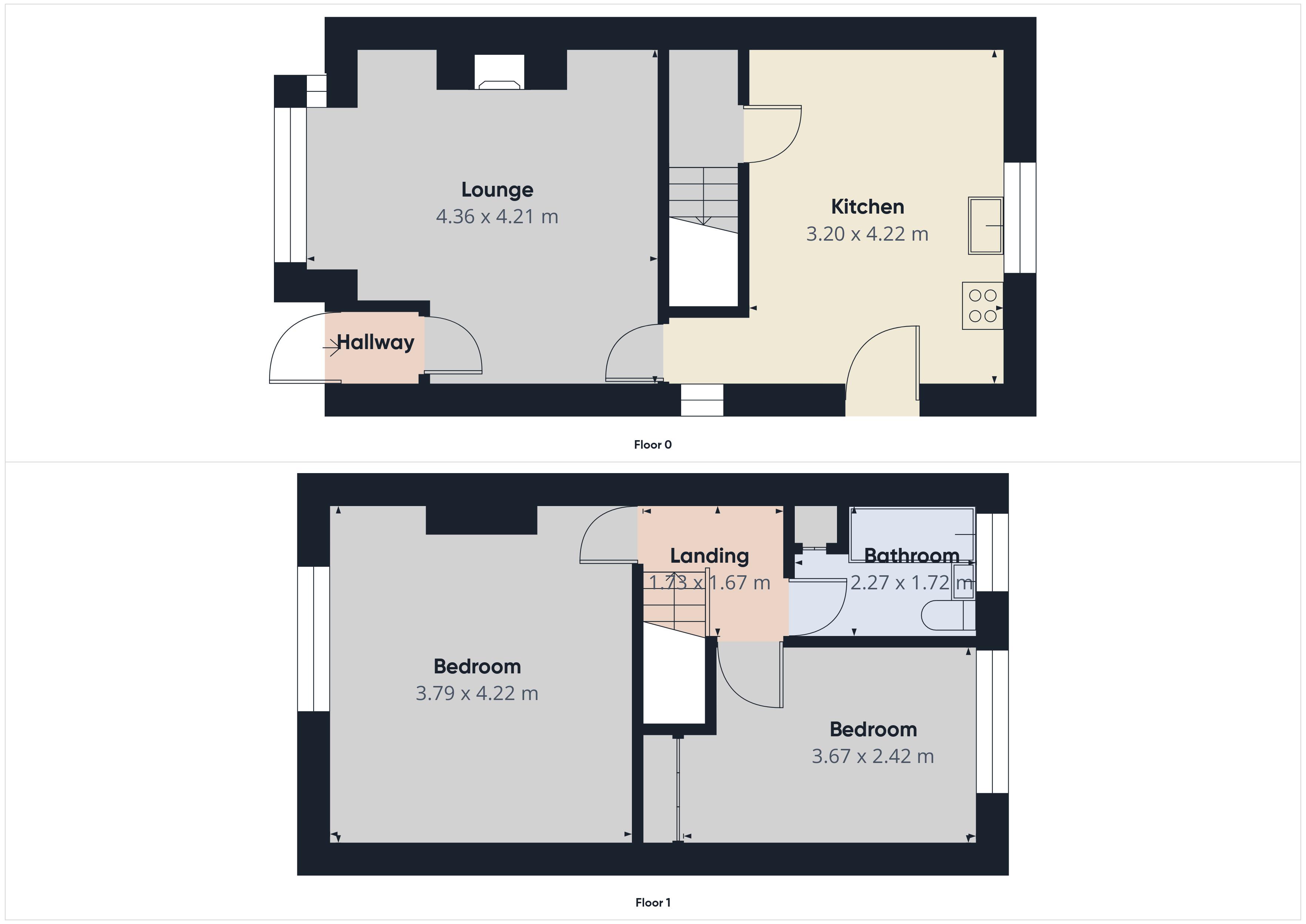 Floorplan for Stoneleigh Street, Oldham