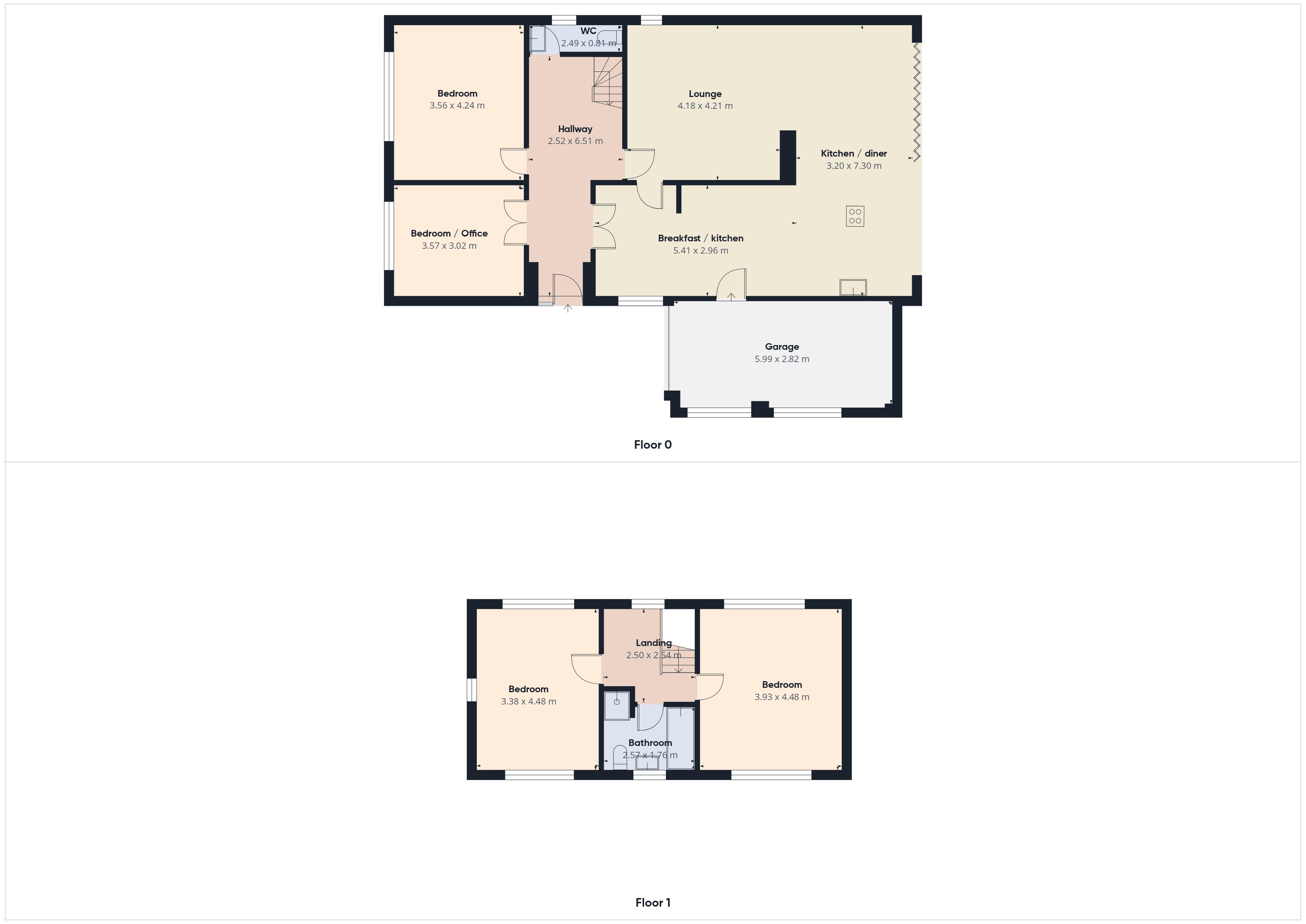 Floorplan for Brellafield Drive, Shaw