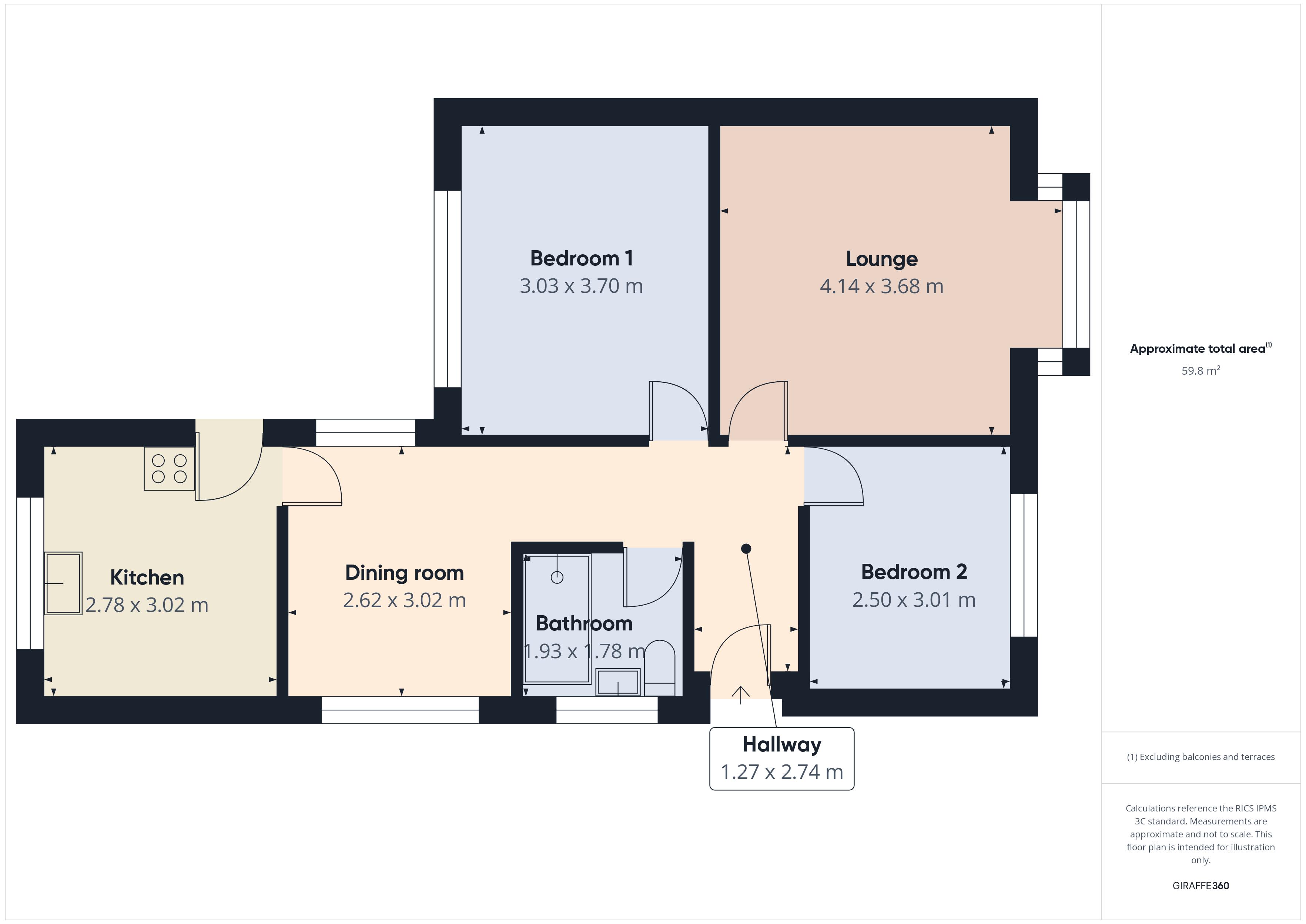 Floorplan for Trent Road, Shaw
