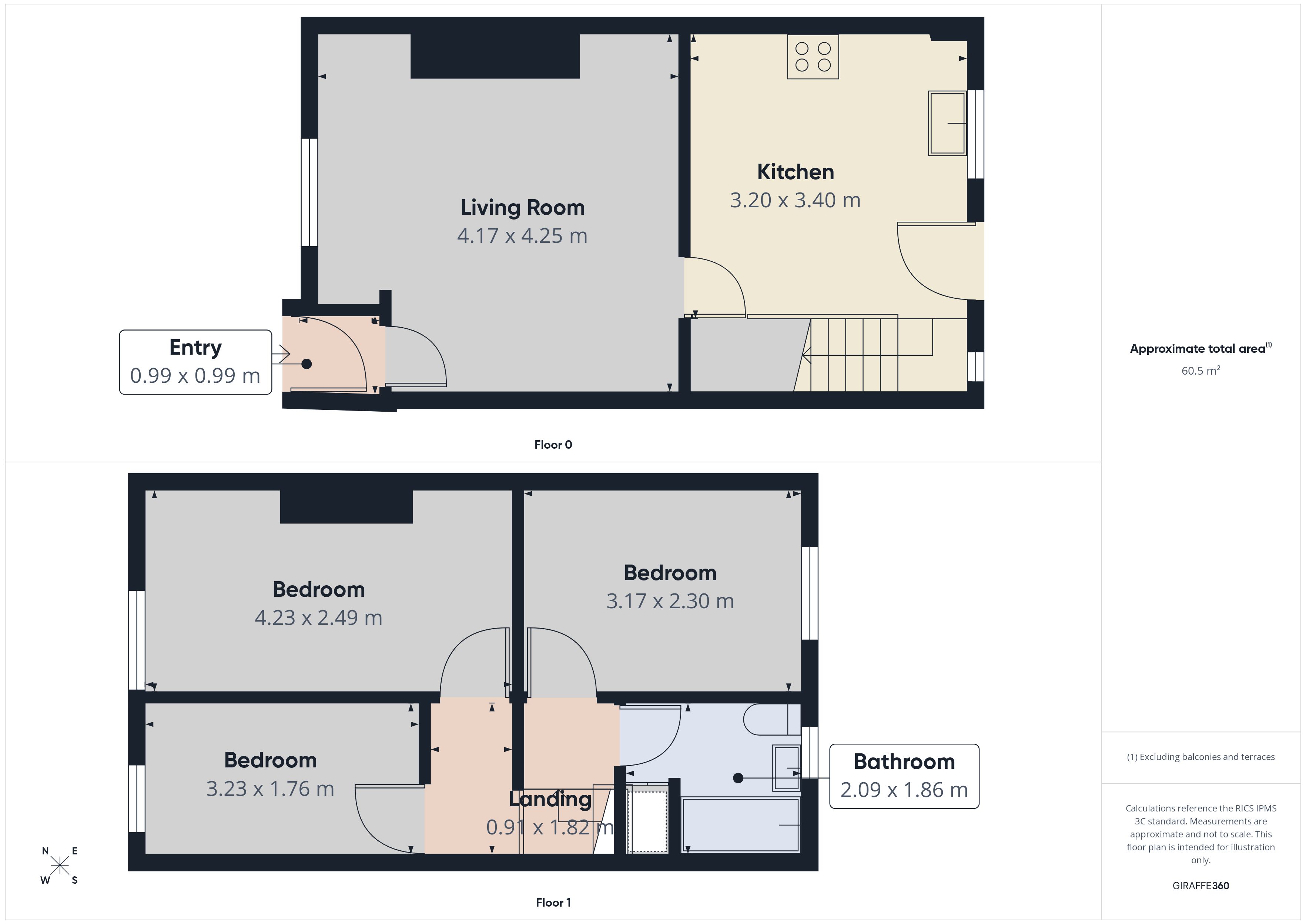 Floorplan for Brunswick Street, Oldham