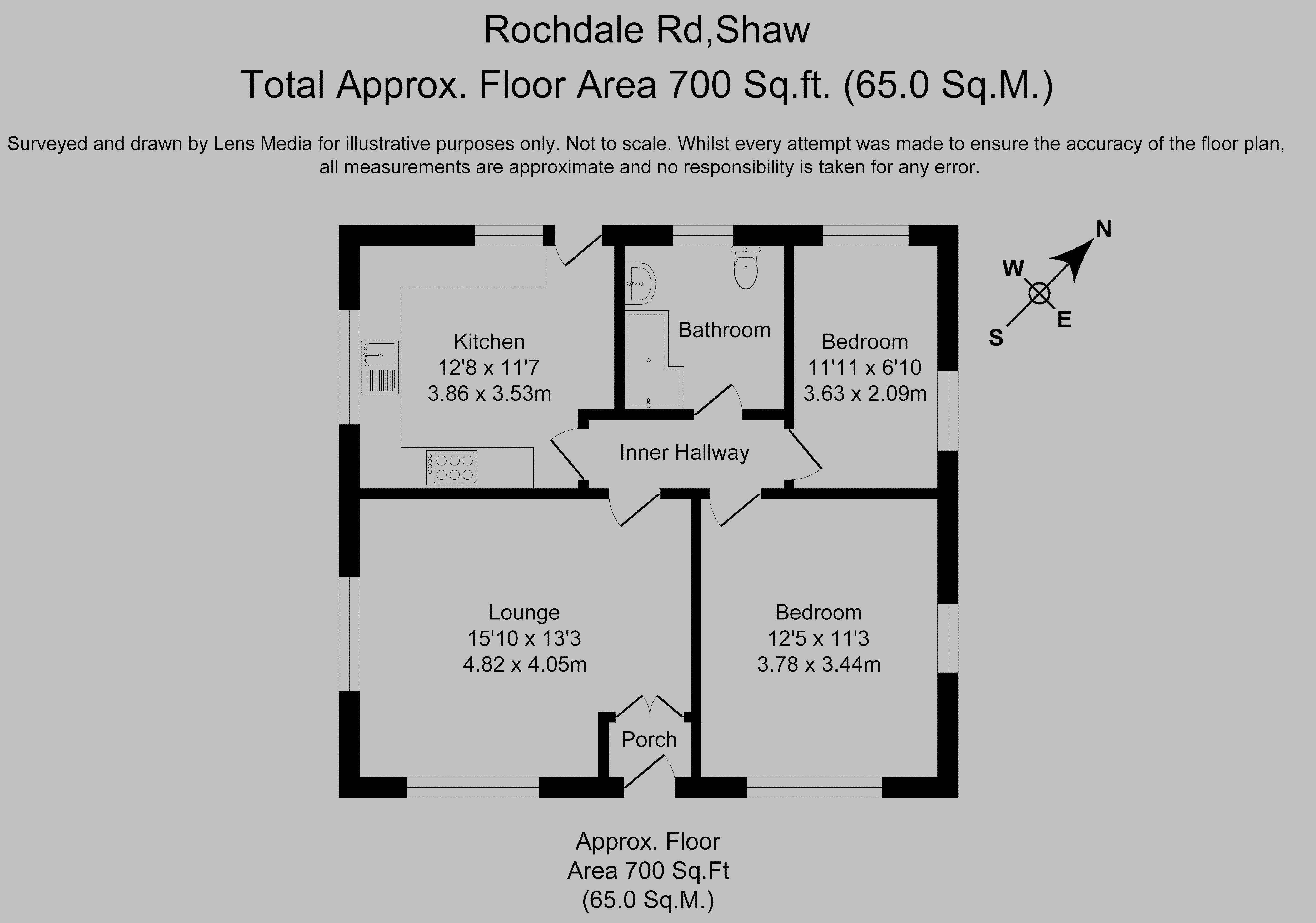 Floorplan for Rochdale Road, High Crompton