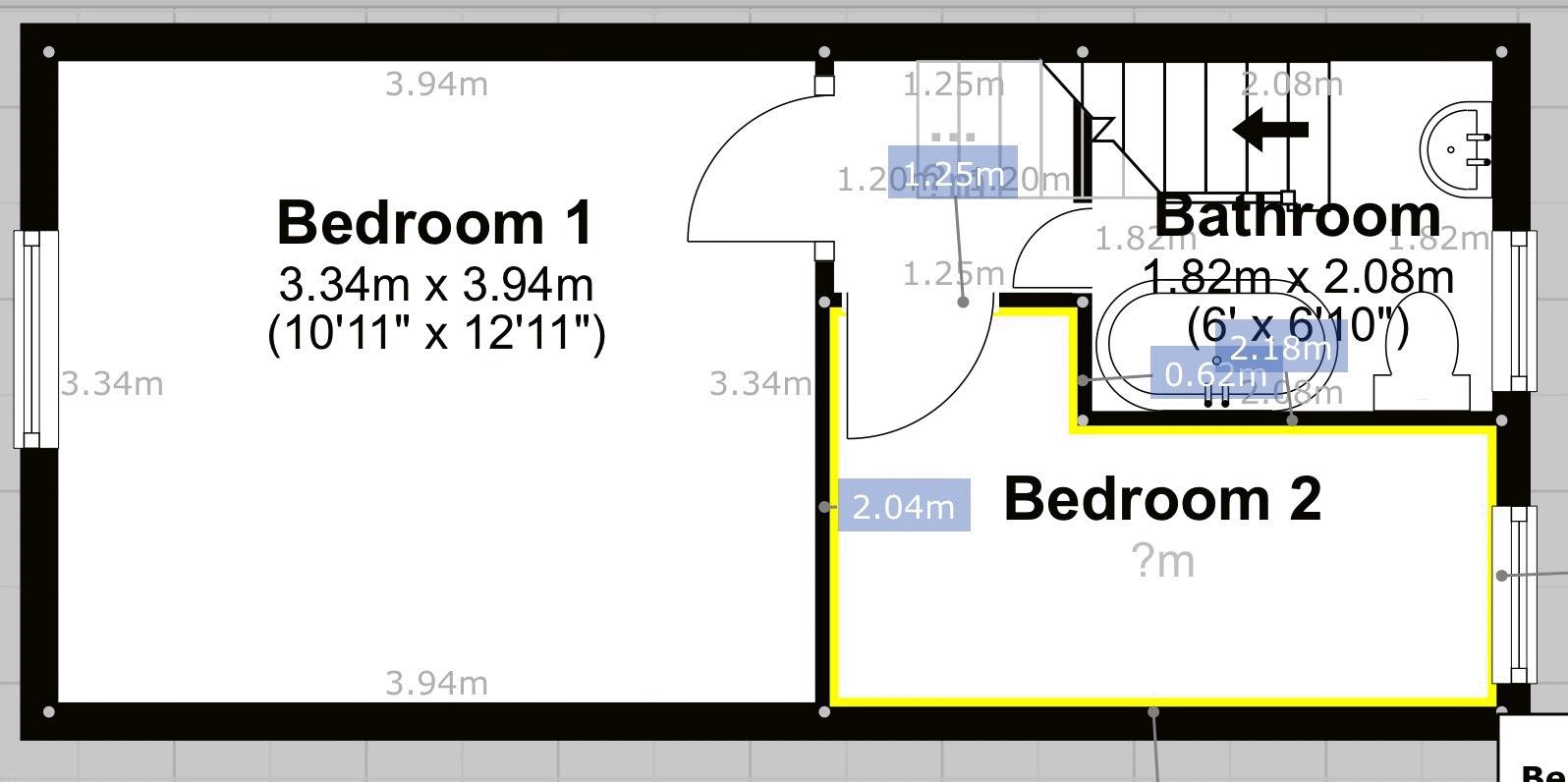 Floorplan for Rochdale Road, High Crompton