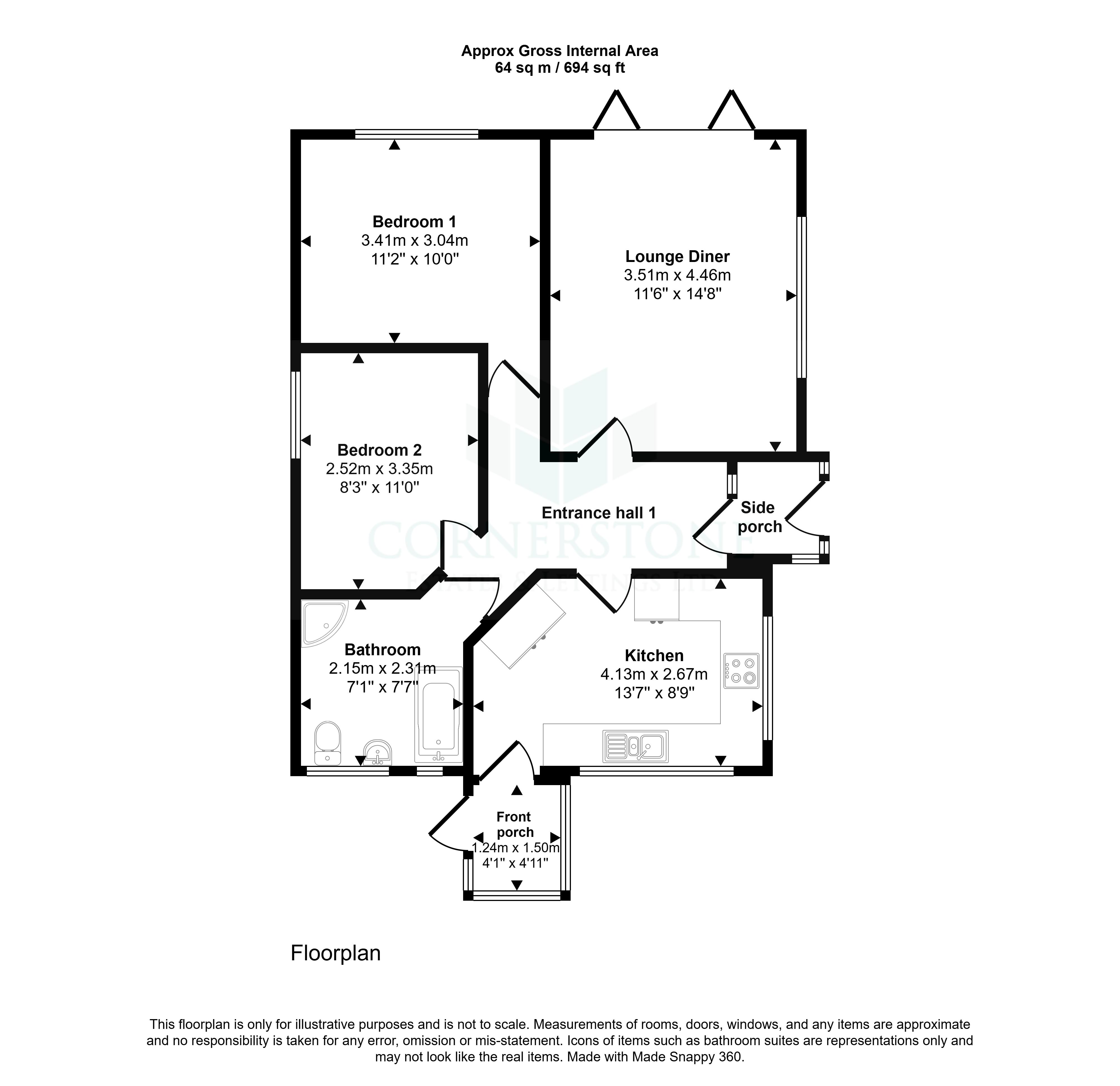 Floorplan for The Knoll, Shaw