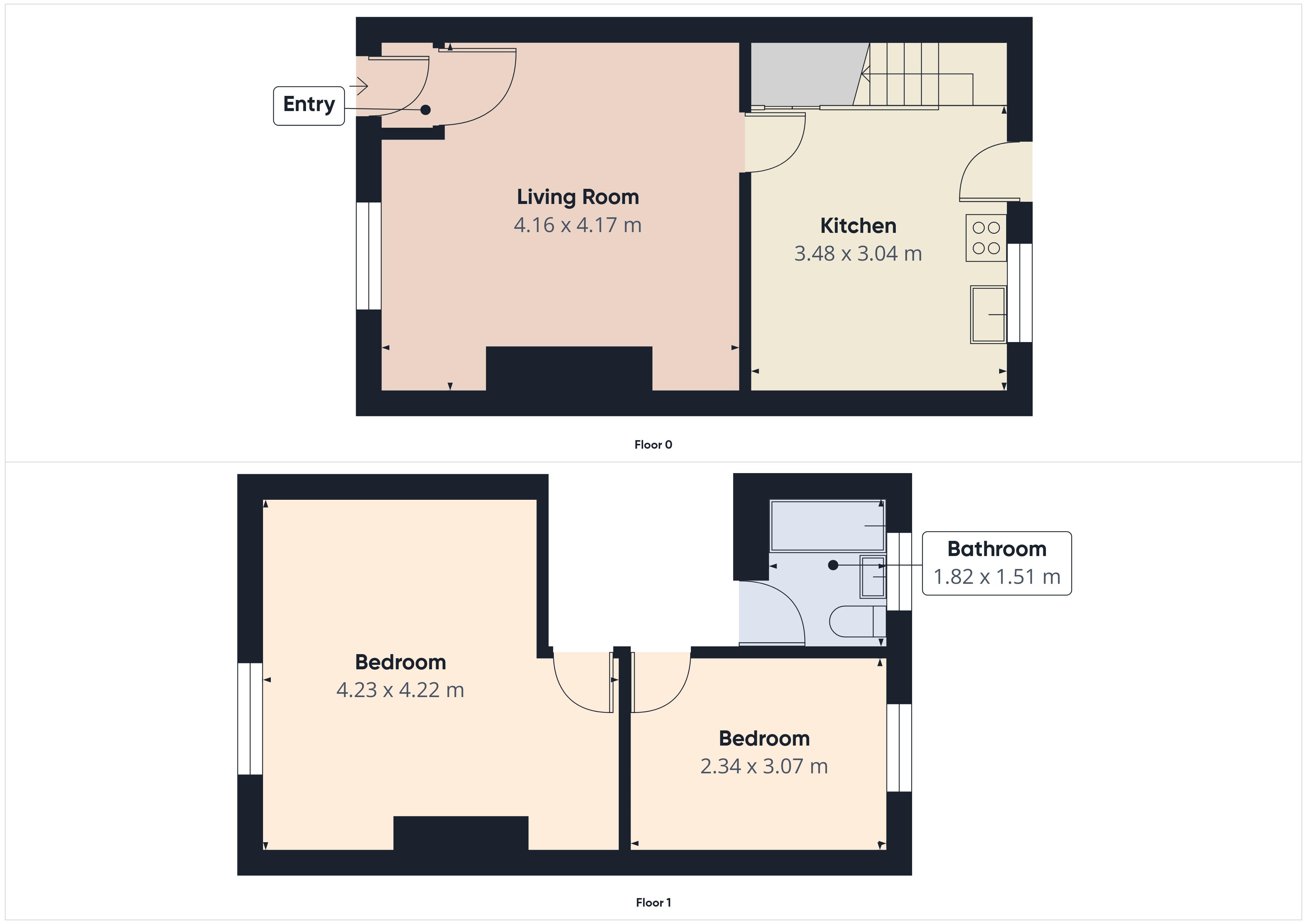 Floorplan for Filbert Street, Oldham