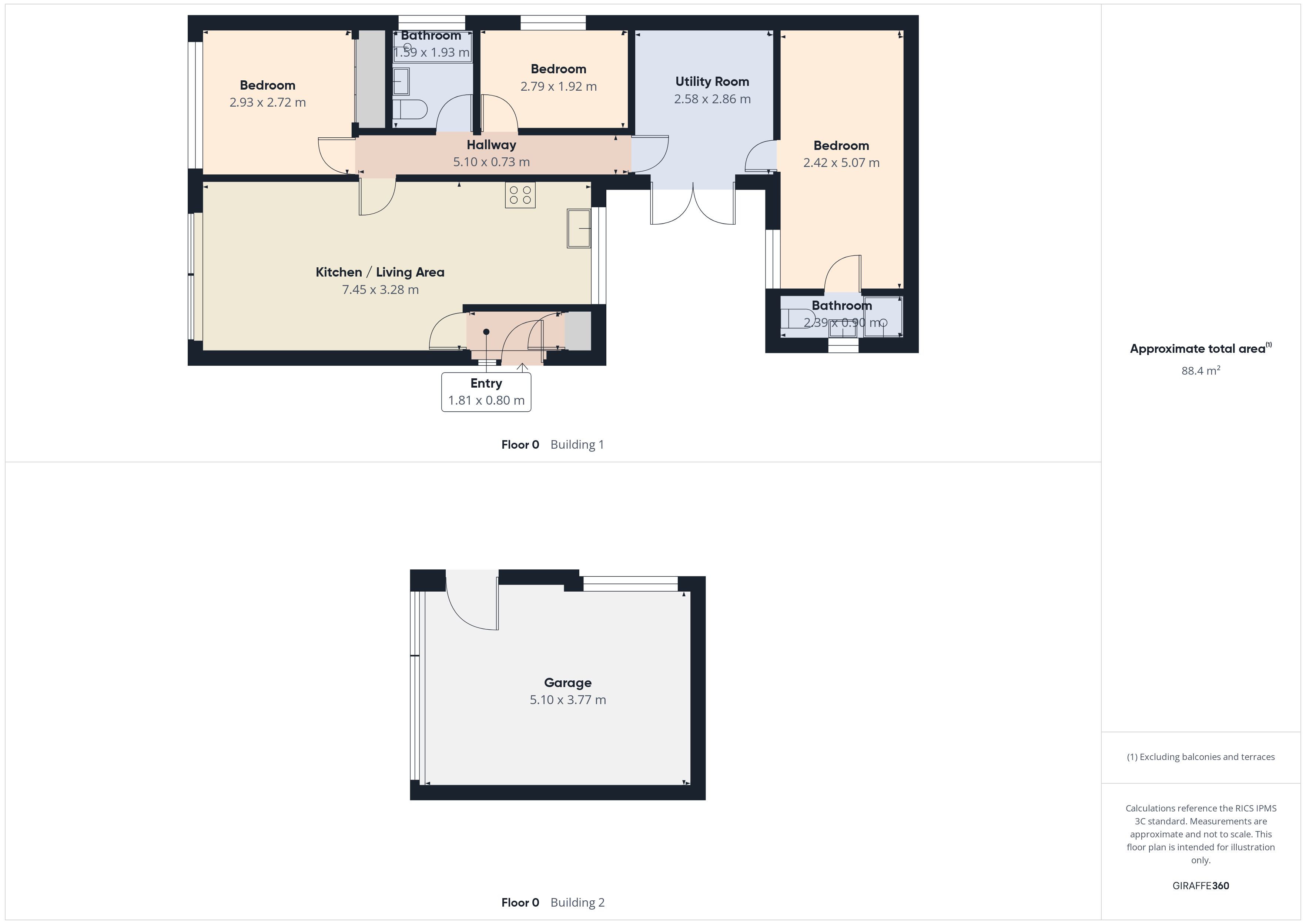 Floorplan for Staveley Close, Oldham