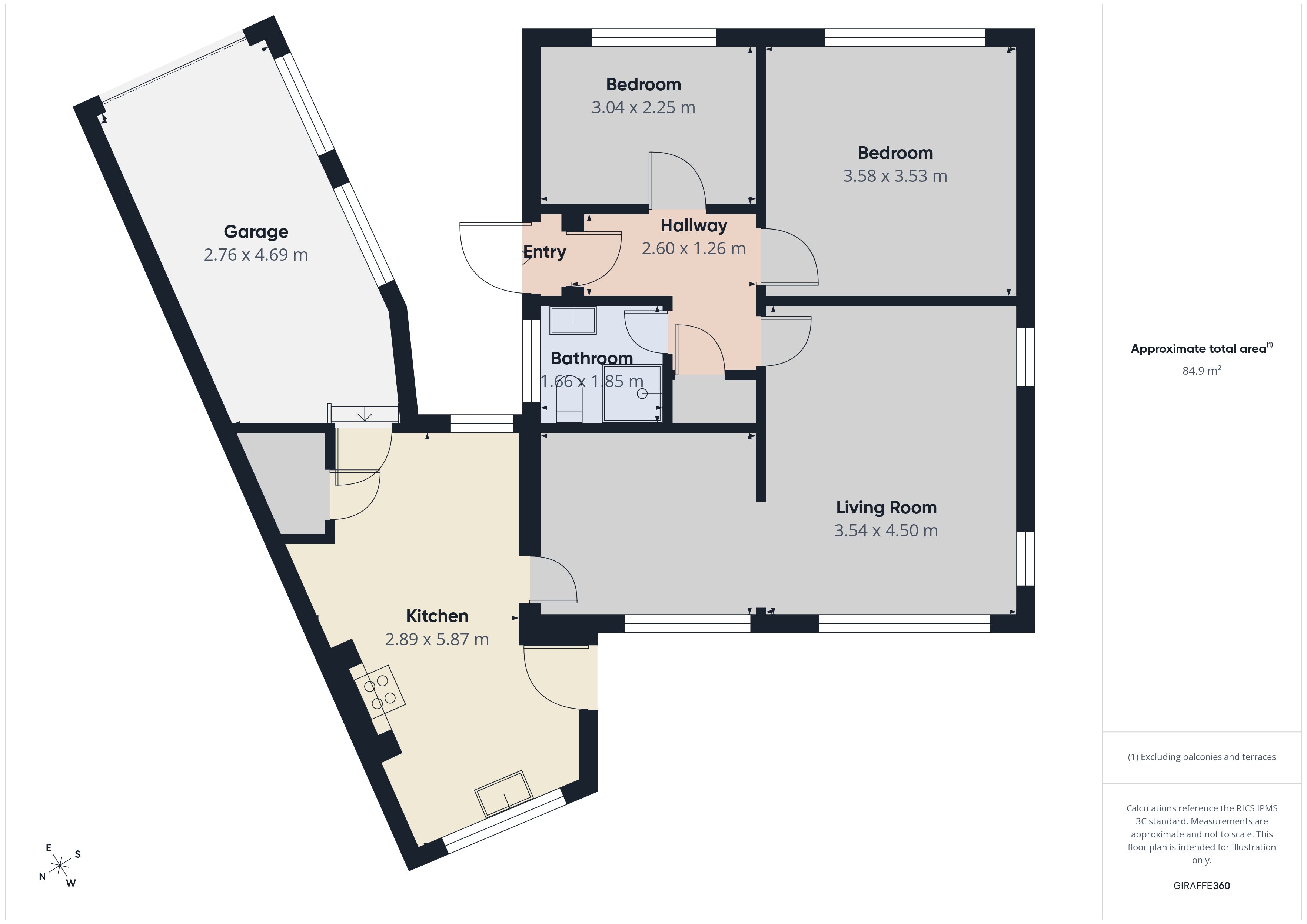 Floorplan for Rushcroft Road, High Crompton
